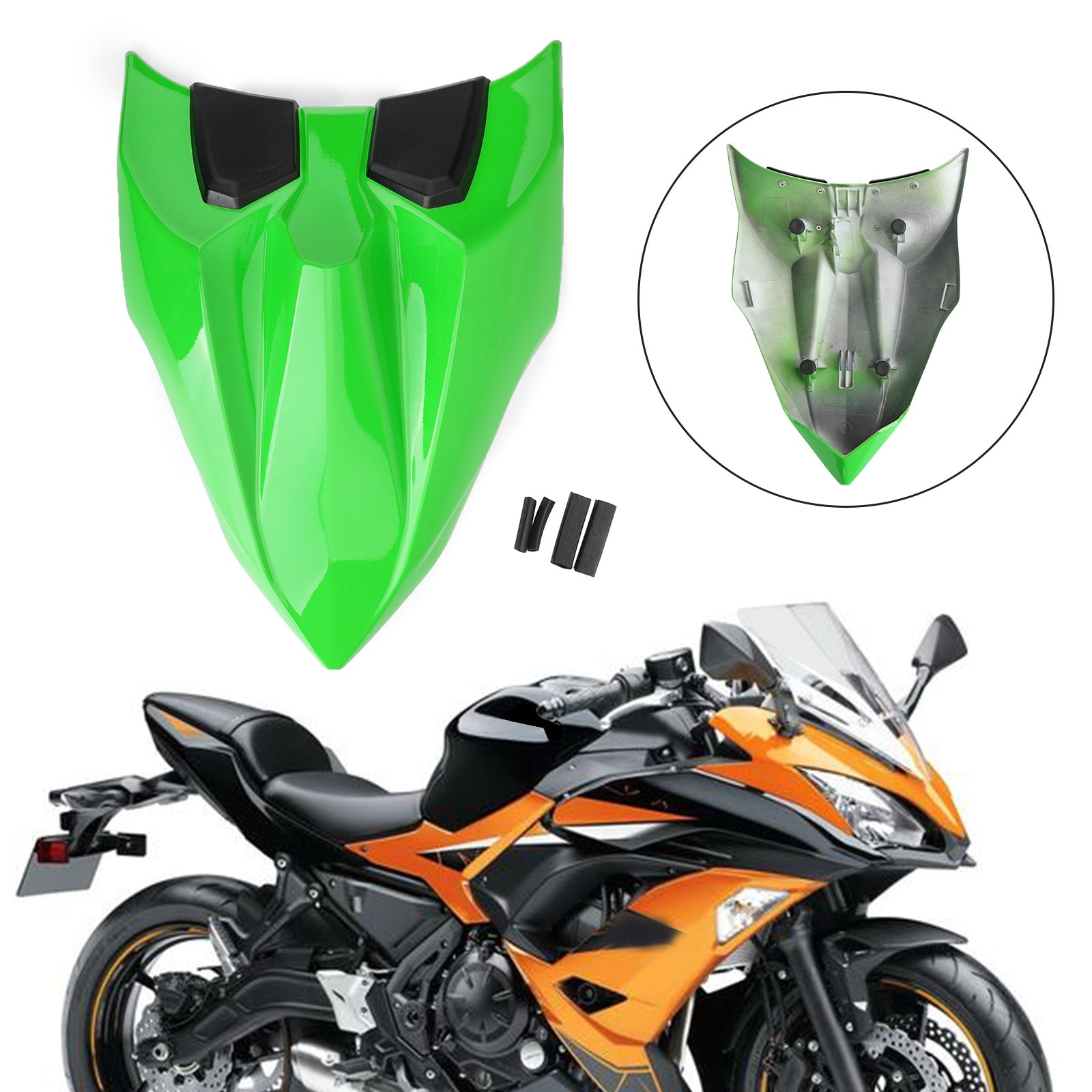 17-23 Kawasaki Z650 Ninja 650 Motorcycle Rear Seat Fairing Cover Cowl