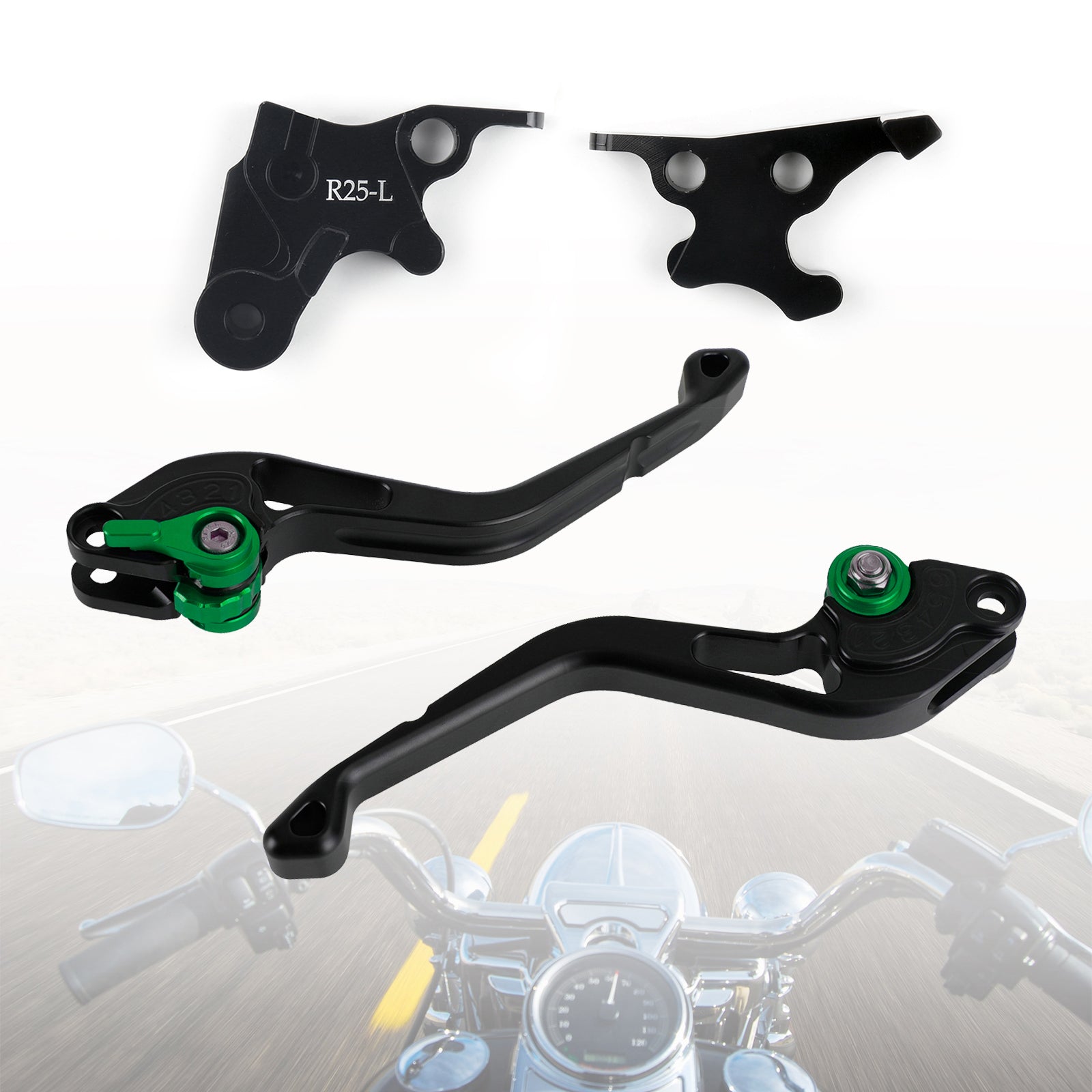 Nueva palanca de freno de embrague corta compatible con Yamaha YZF R25 2014-2015 YZF R3 2015