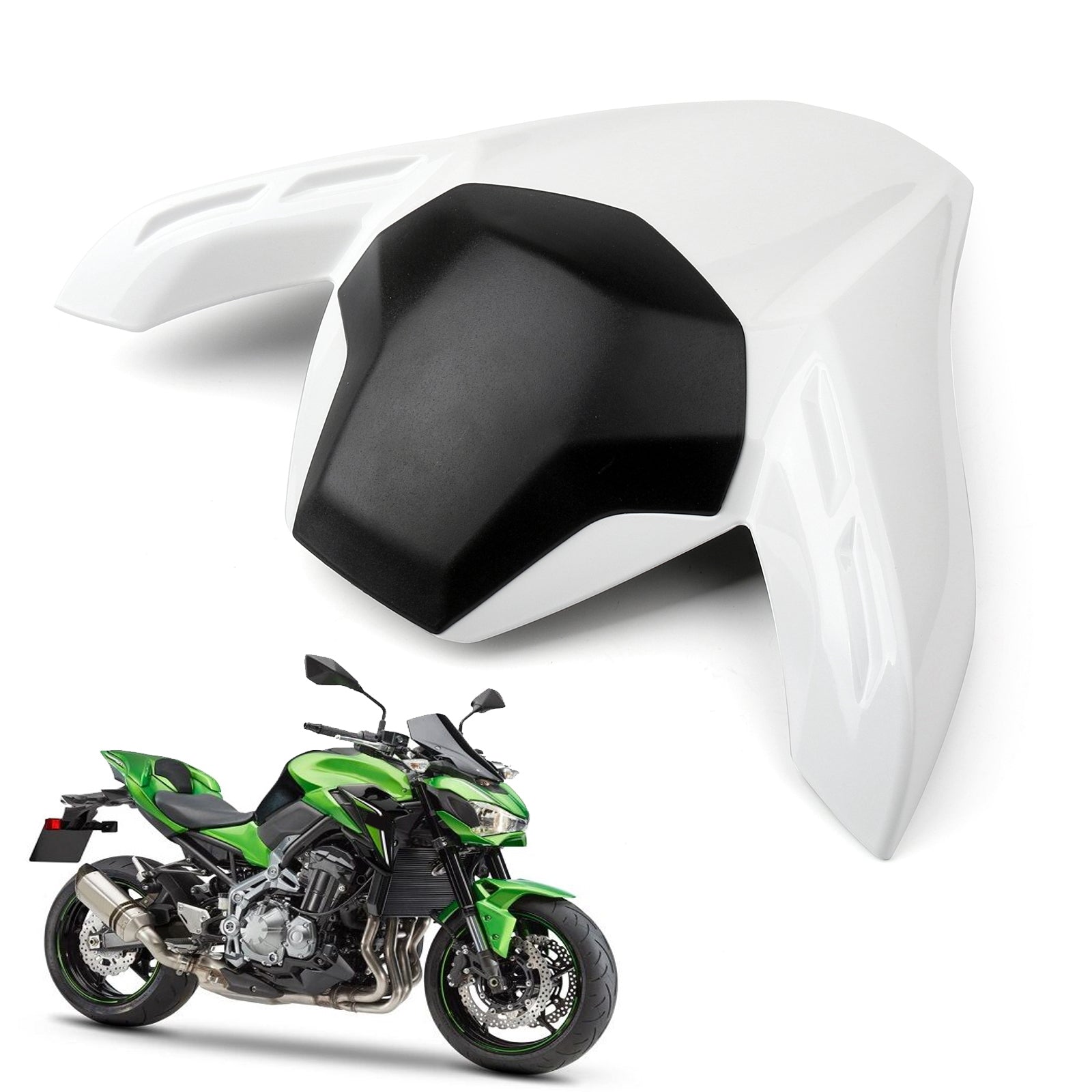 ABS Rear Seat Fairing Cover Cowl for Kawasaki Z900 Z ABS 2017-2019 MBlack