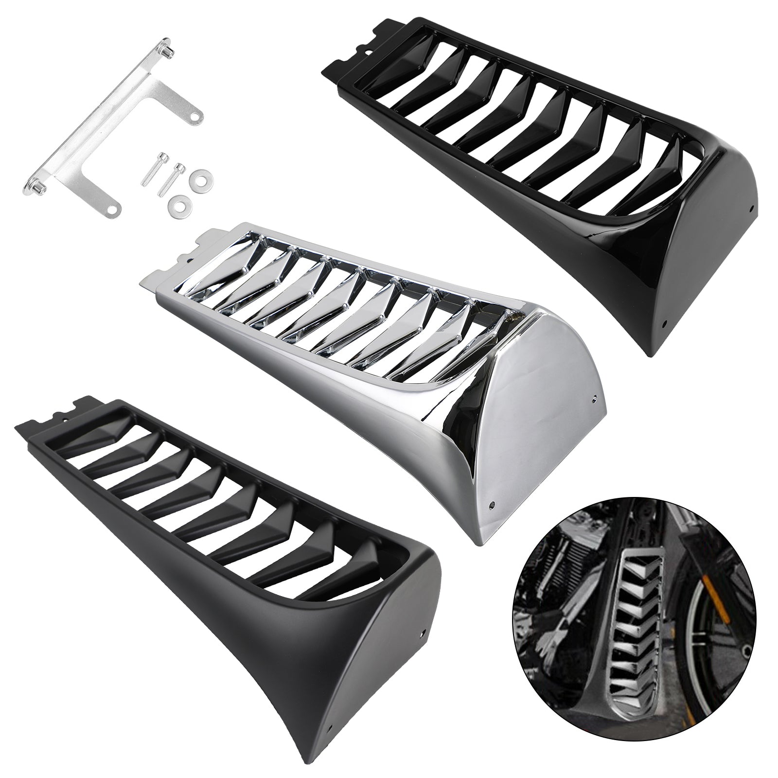 18-21 Softail Breakout Fat Bob Generic Front Chin Spoiler Lower Radiator Cover