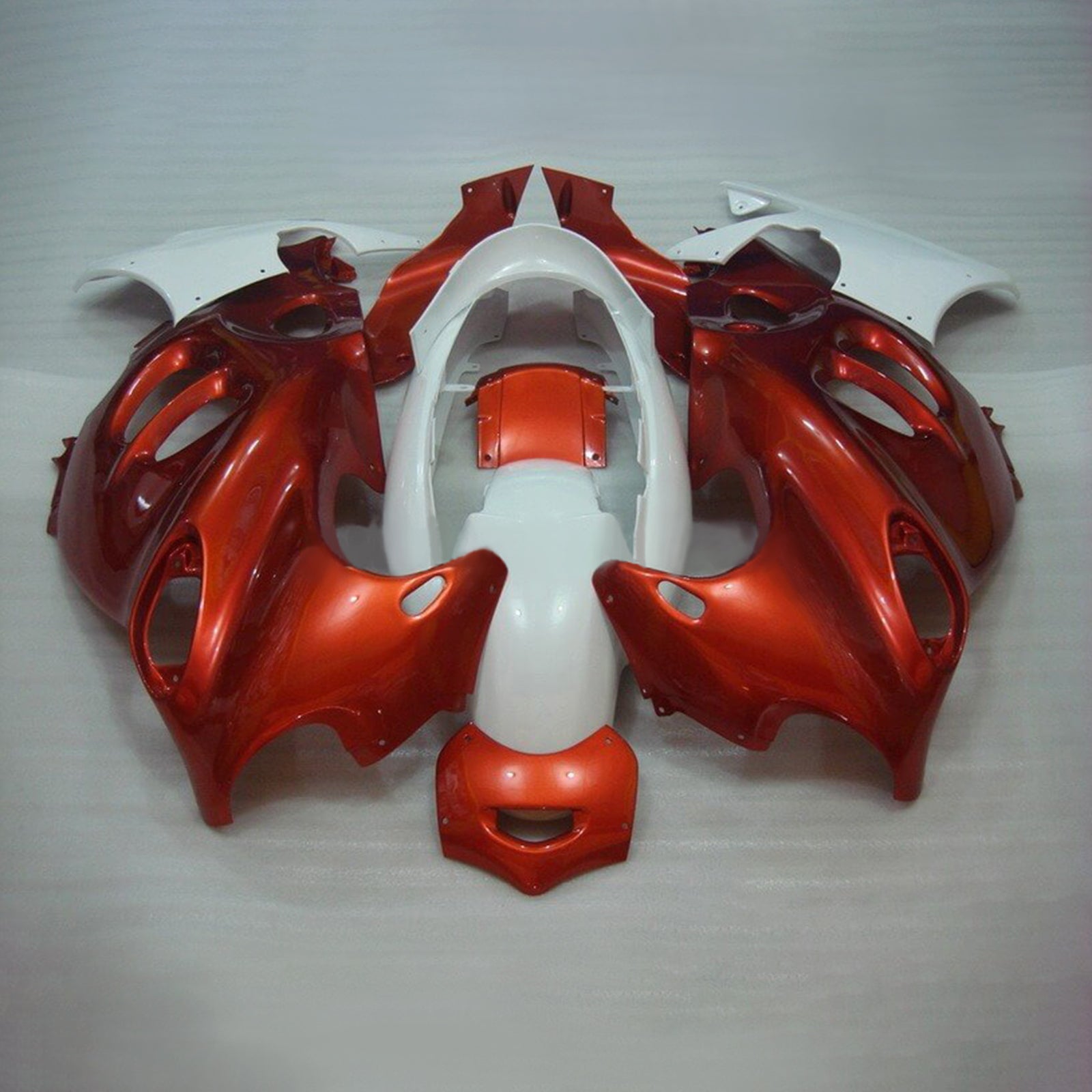 Amotopart Verkleidungssatz für Suzuki Katana GSXF600/750, 1998–2006, Orange/Rot