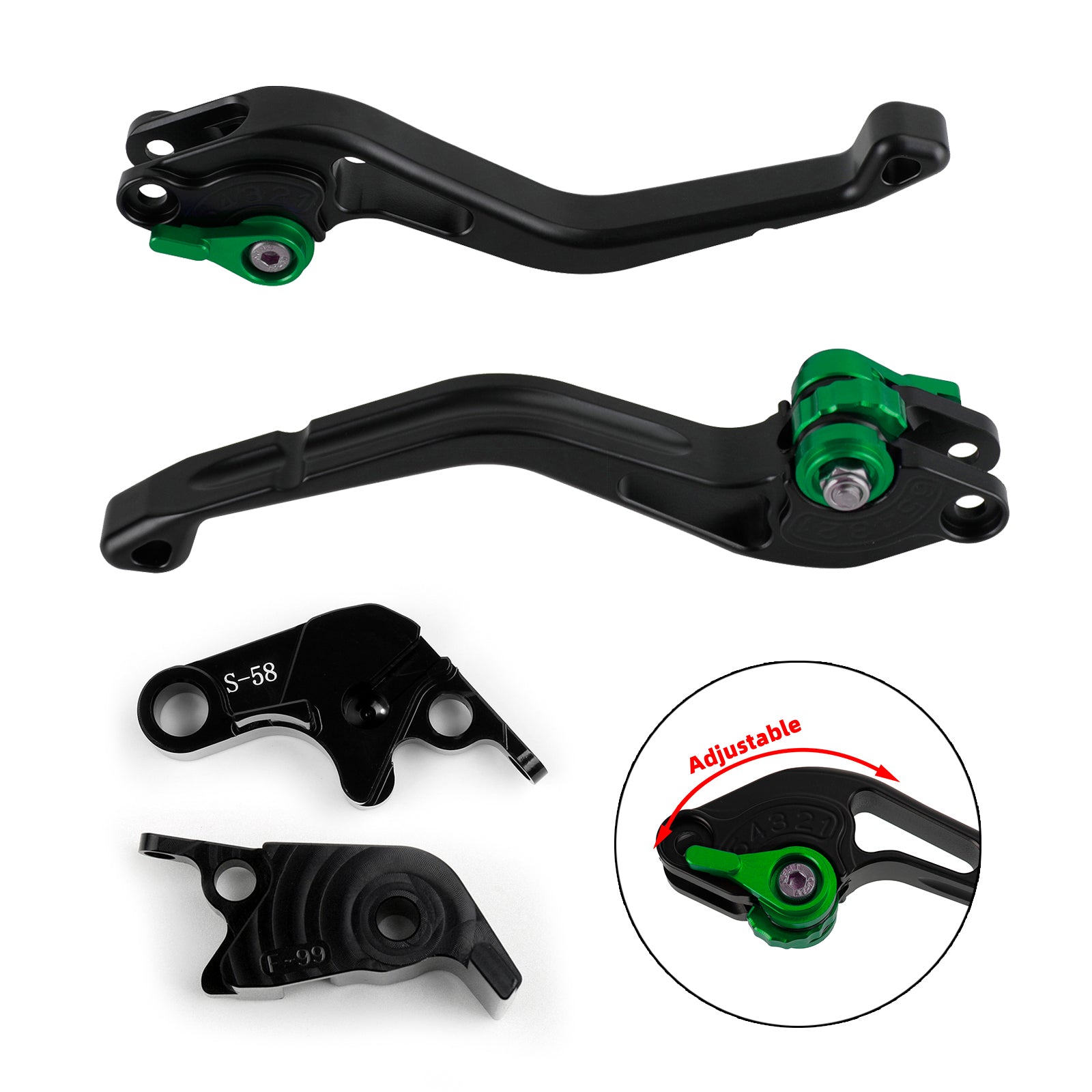 Nouveau levier de frein d'embrayage court adapté pour Aprilia RSV4 FACTORY/RSV4-R/RR 09-17