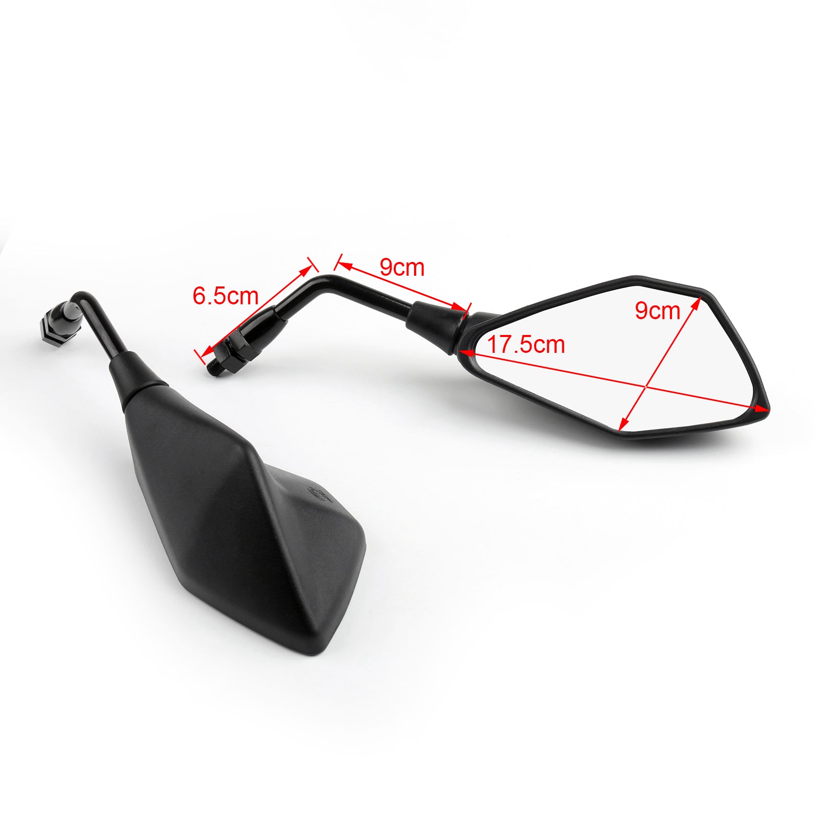 10mm Rearview Mirrors For Kawasaki ER650 ER-6N 12-16 ZR800 Z800 13-16 Z250SL Generic