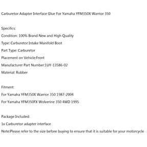 Intake Carburetor Boot 1UY-13586-02 For Yamaha YFM350X Warrior 350 YFM350FX