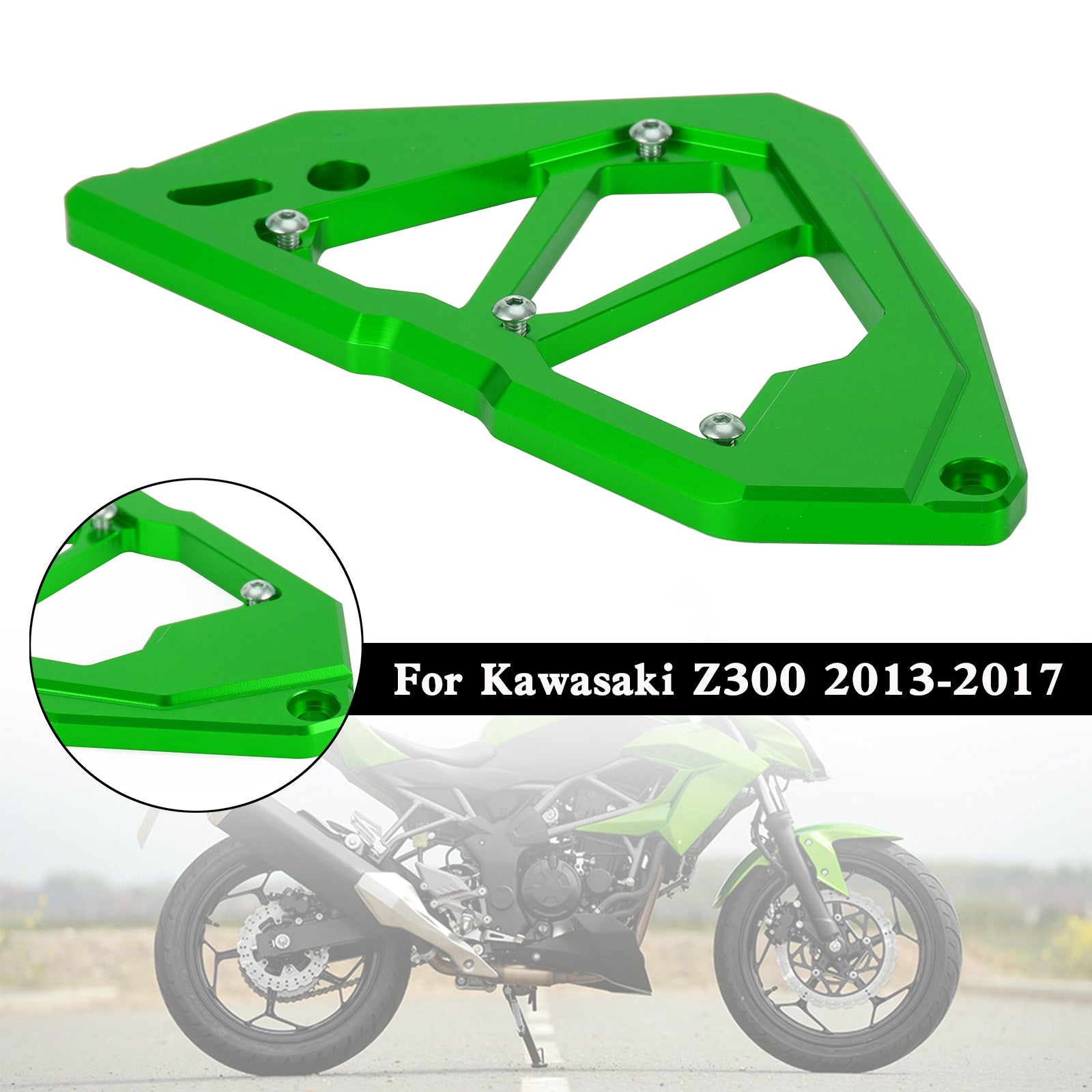 Sprocket Cover Chain Guard For KAWASAKI Z250 Z300 NINJA 300 250 13-17