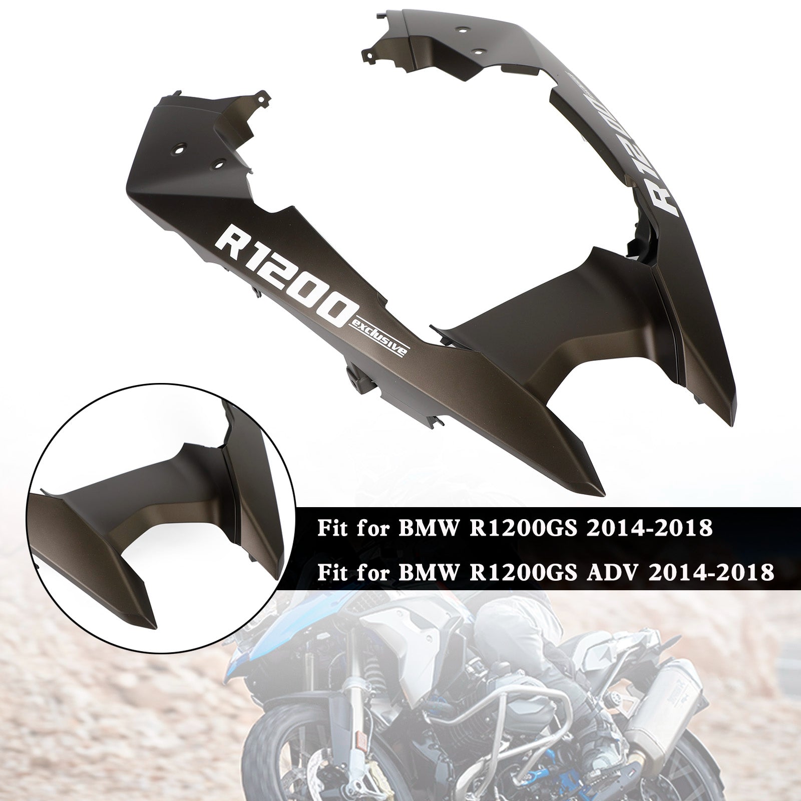 Front Nose Fairing Beak Fender Cover For BMW R1200GS / ADV 2014-2018