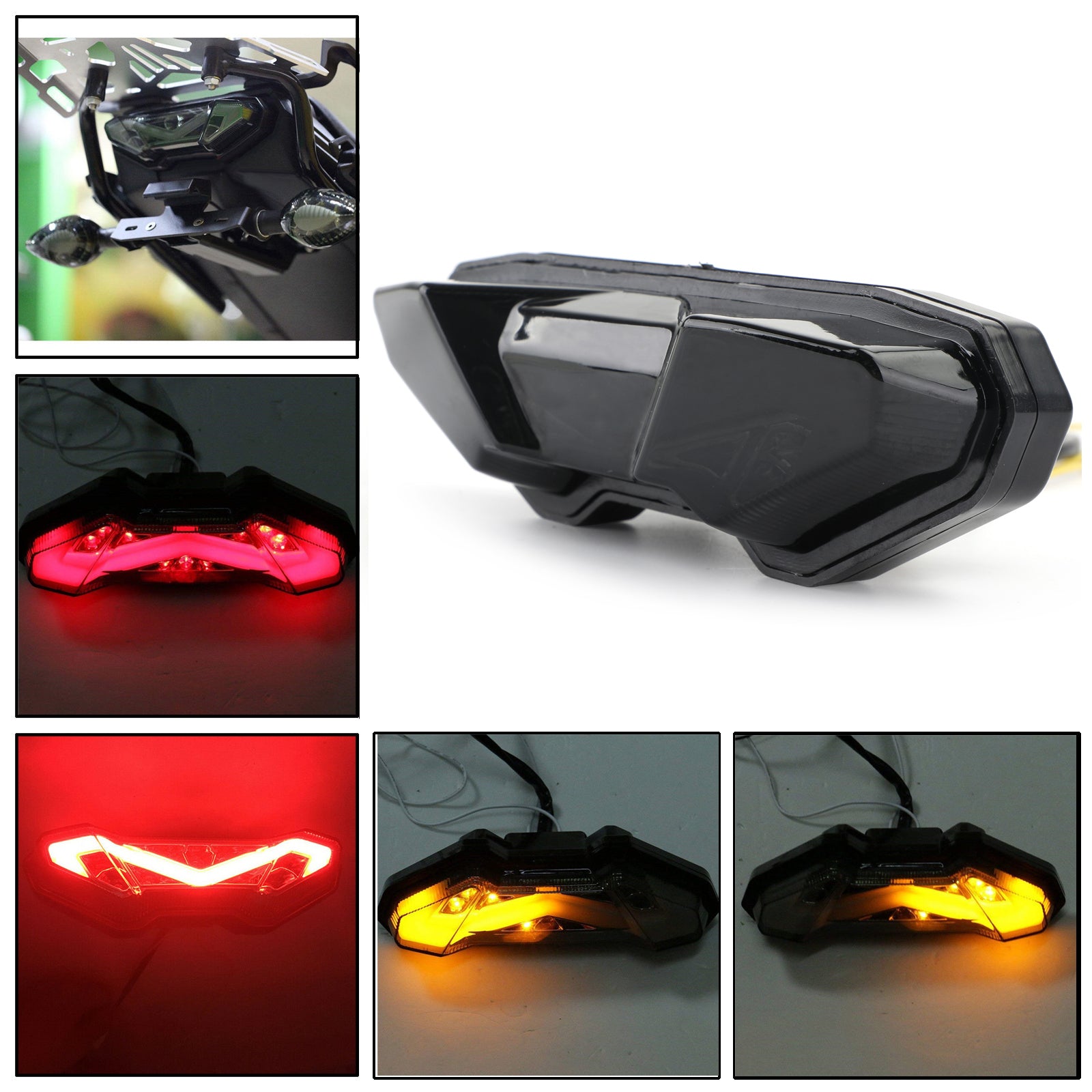 Yamaha 15-18 FJ-09 TRACER 900 & 14-18 MT-09 & 16-21 MT-10 & 19-20 TRACER 900 GT & 22-24 TRACER 700 TOUR LED Brake Running Tail Light Smoke