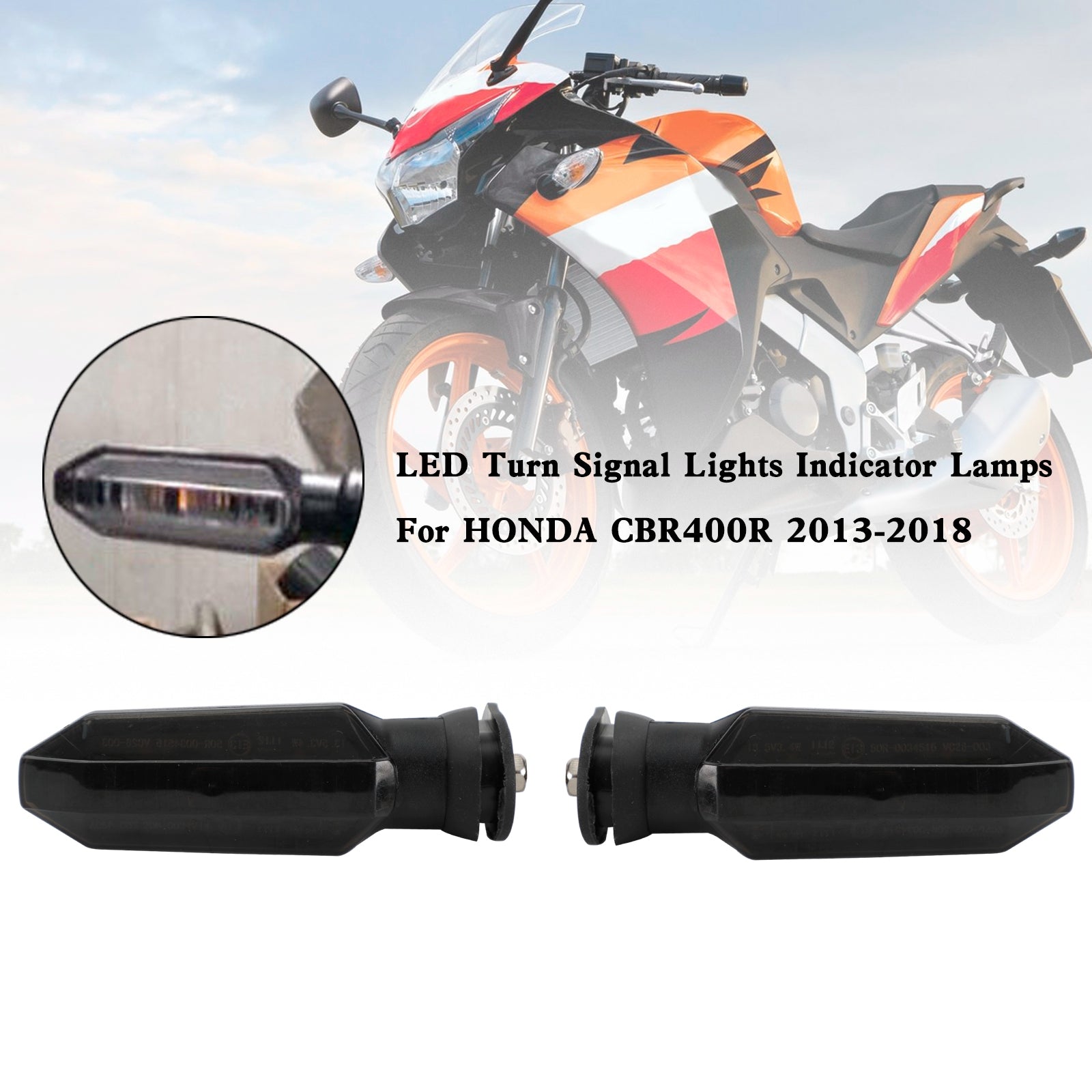 Indicatori di direzione a LED Indicatori di direzione per HONDA CRF250 CB500 CB650F CTX700