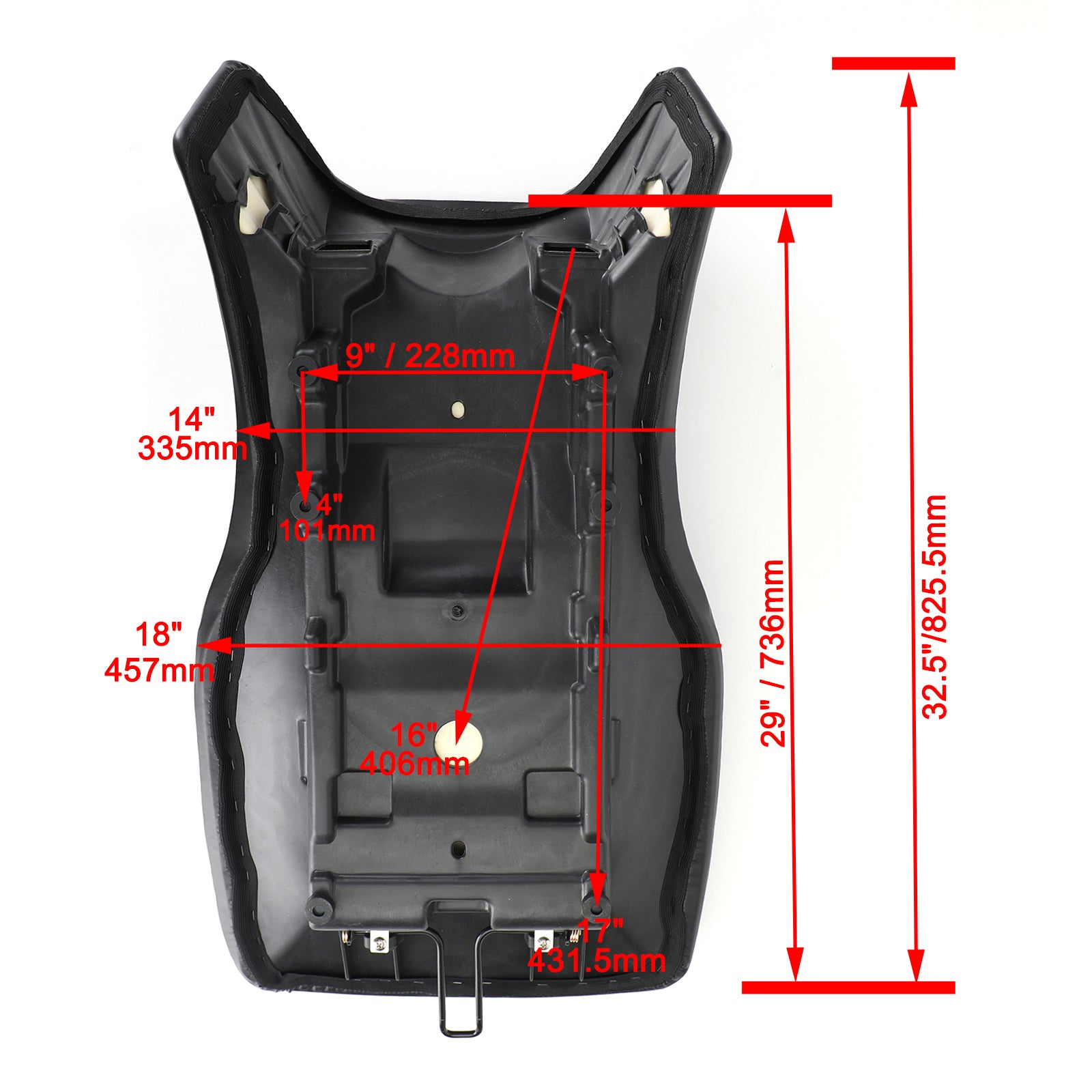 フロント運転席シートクッション ブラック ホンダ Cmx500 Cmx300 Rebel 2017-2021 汎用