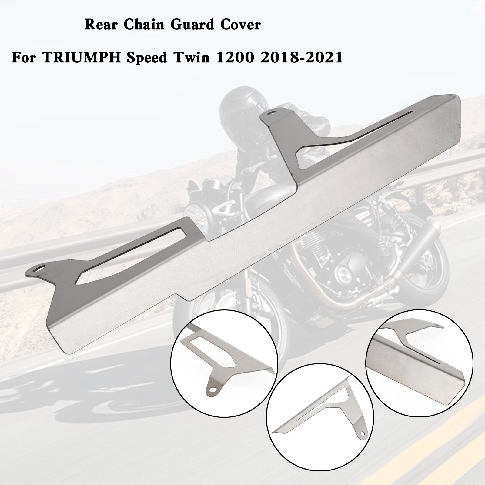 Couvercle de protection de chaîne de pignon arrière pour Speed ​​Twin 1200 2018 – 2021 générique