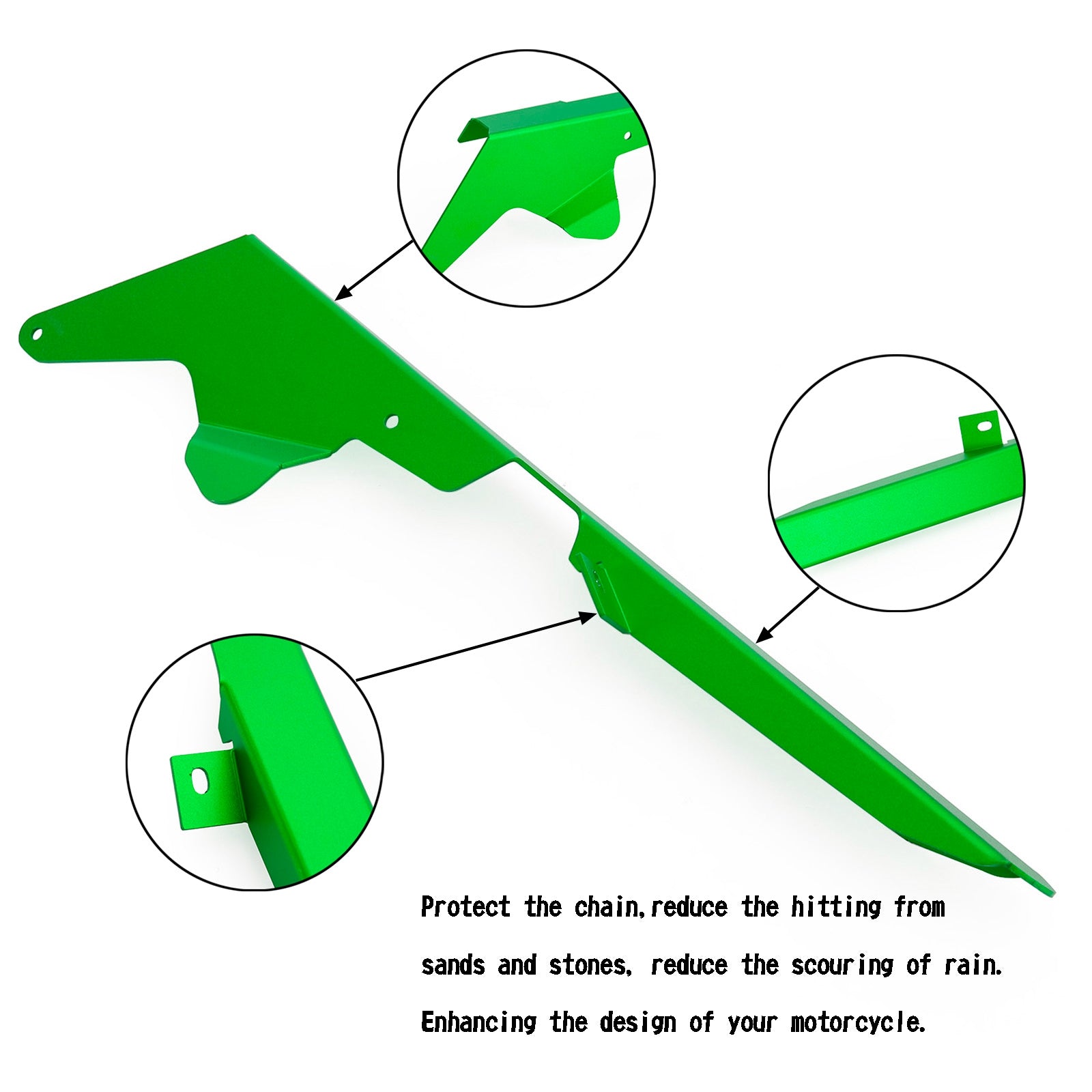 Kettenrad-Kettenschutz-Schutzabdeckung für KAWASAKI ZX-10R 2011–2018