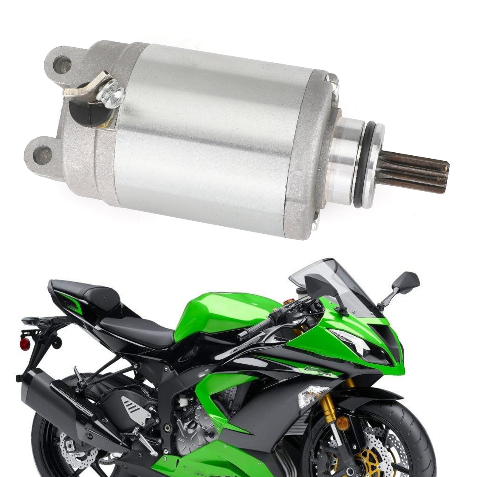 Anlasser für Kawasaki ZX600 ZX636 Ninja ZX-6R 07–17 21163–0041 21163–0734 Generisches FedEx Express-Versand