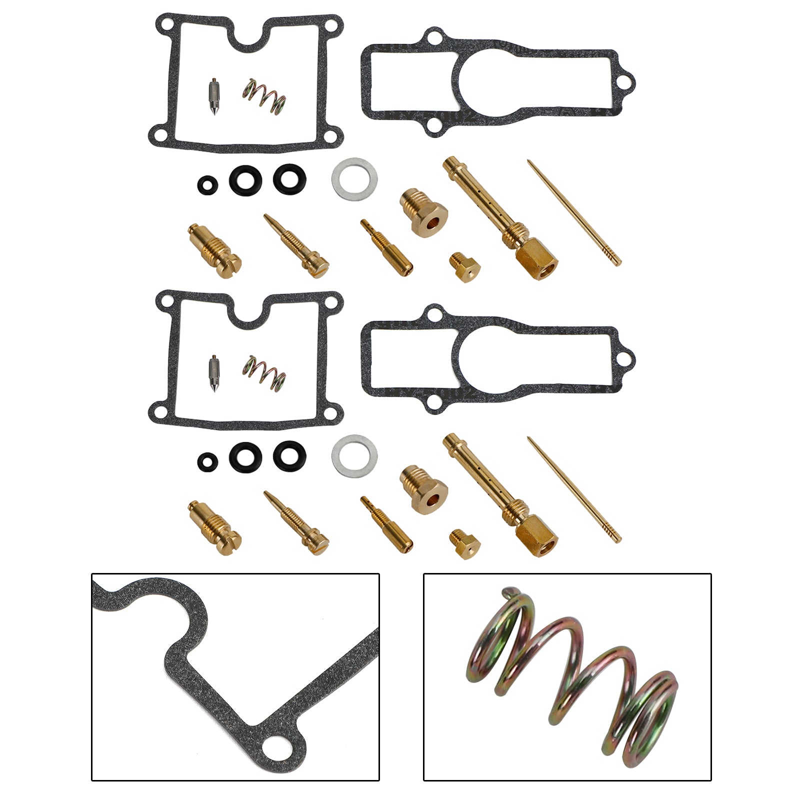 2X Carburetor Rebuild Kit fit for Kawasaki Z400 KZ400FX KZ550 GPZ550 1980-1983