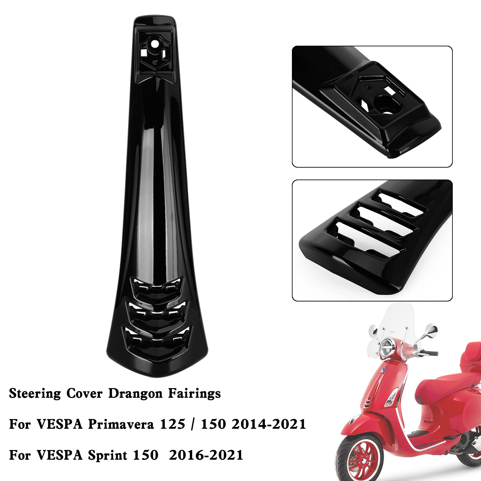 Carénage du couvercle du klaxon de direction pour VESPA Sprint Primavera 125/150 2014-2021