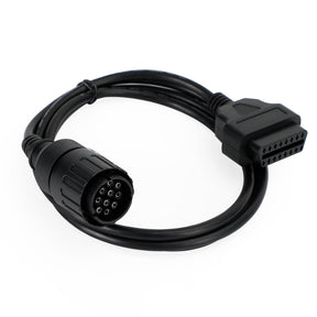 Motorcycle 10 Pin To 16Pin For BMW OBD2 Cable Connector Diagnostic Scanner Cable Generic