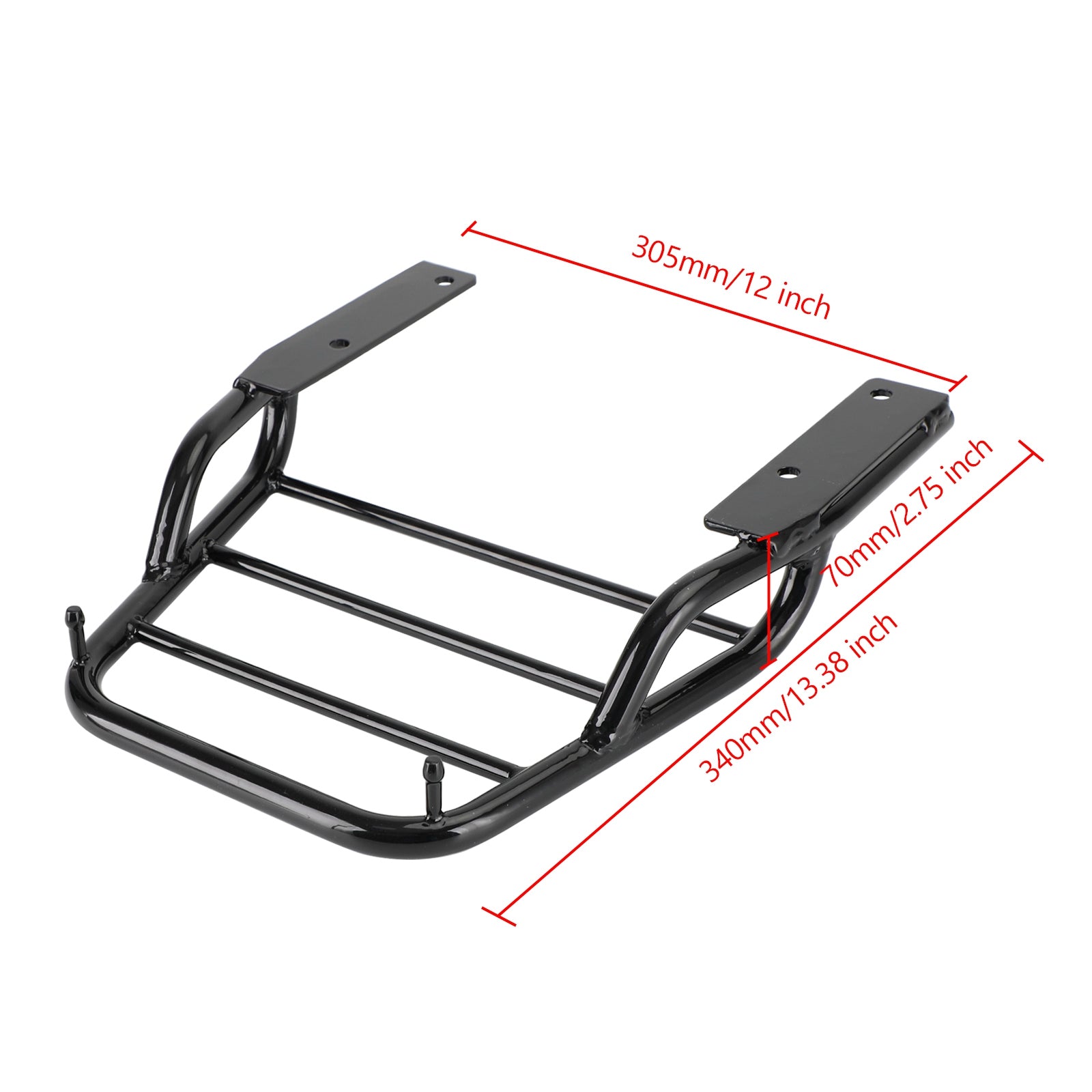 Rear Rack Luggage Carrier Black Fits Honda CT125 Trail 125 Hunter Cub 2020 2023