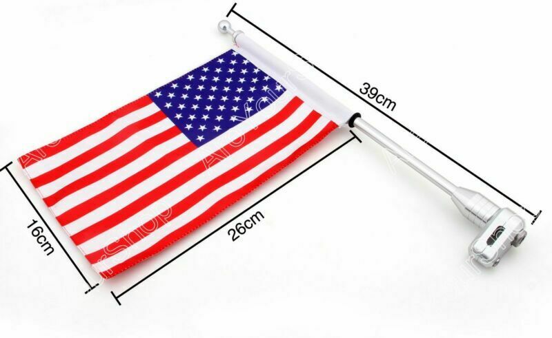 Honda GoldWing Rack For Pole 2001-2012 USA American Luggage Flag Vertical GL1800