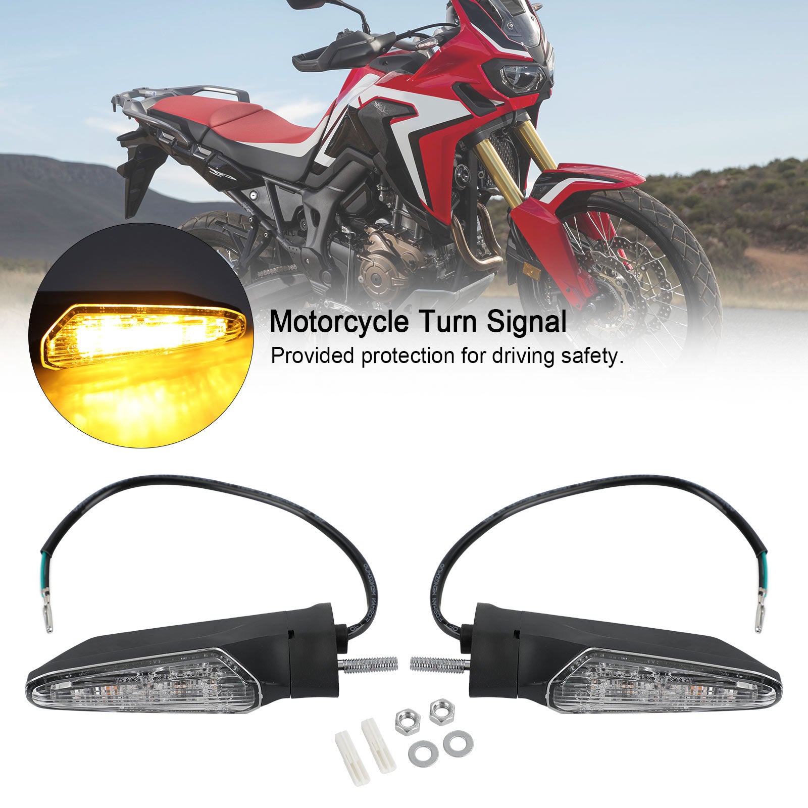 Luz LED de intermitente delantera trasera para HONDA CRF1000L Africa Twin 2015-2017 genérico