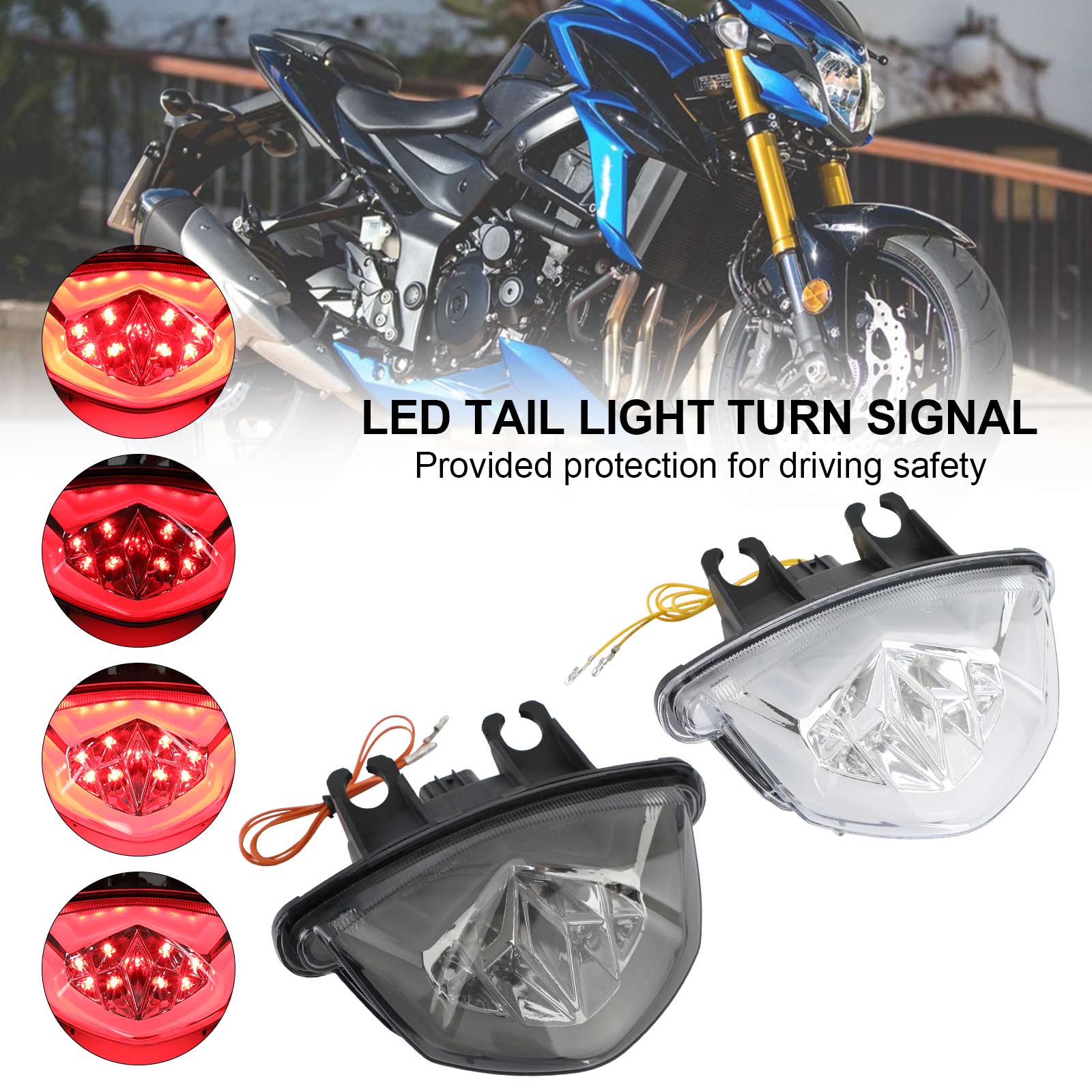 LED Tail Light Turn Signal For Suzuki GSXS 1000 F GSX-S 750 Z 2017-2021 Generic