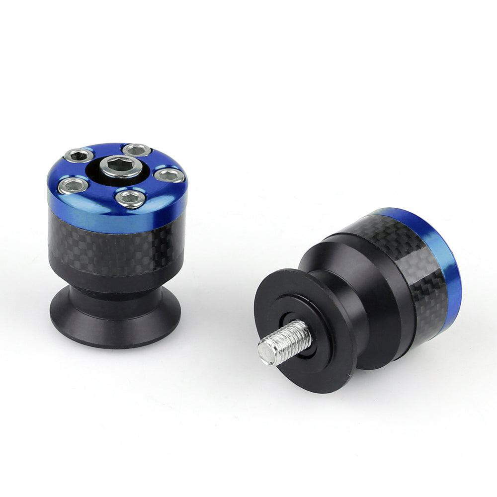 Carretes deslizantes basculantes de fibra de carbono CNC para motocicleta Universal, 8mm, genéricos