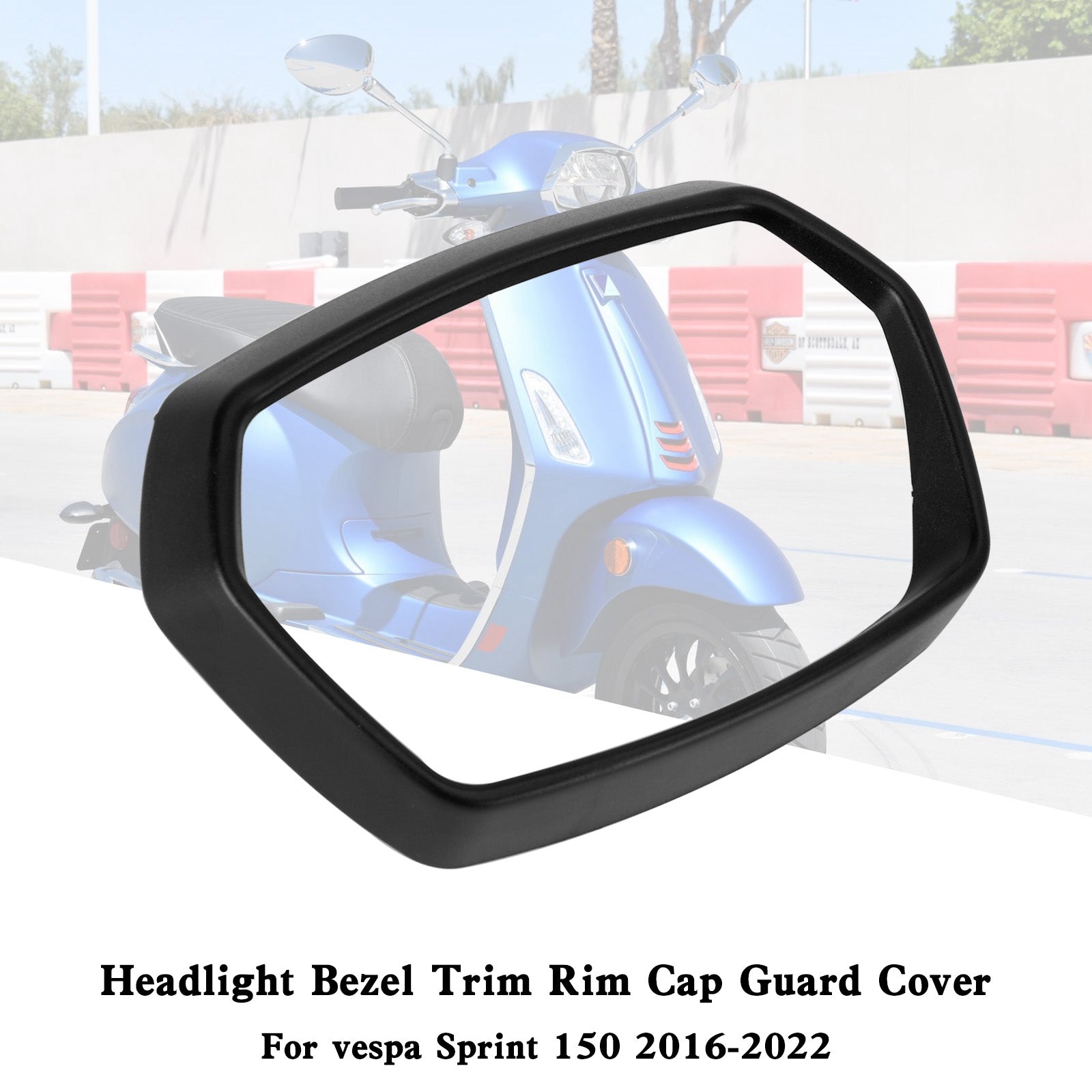 Headlight Bezel Trim Rim Cap Guard Cover For vespa Sprint 150 2016-2022