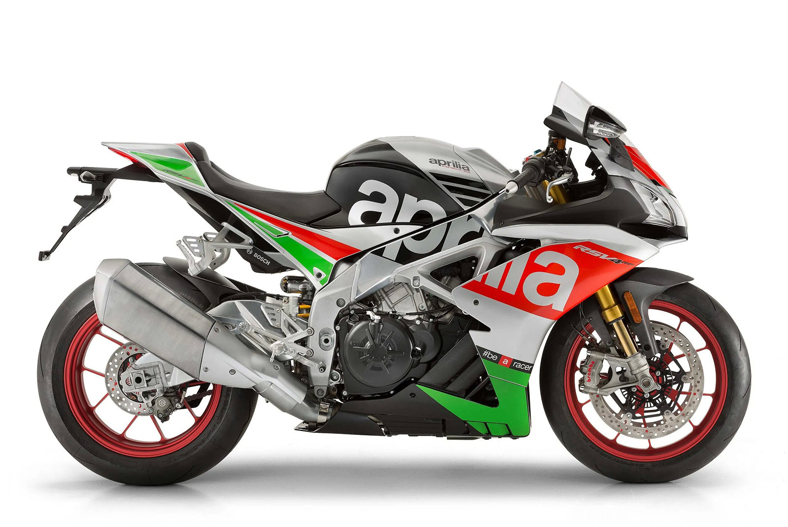 Amotopart Aprilia 2016-2020 RSV4 1000 レッド&グリーン Style4 フェアリングキット