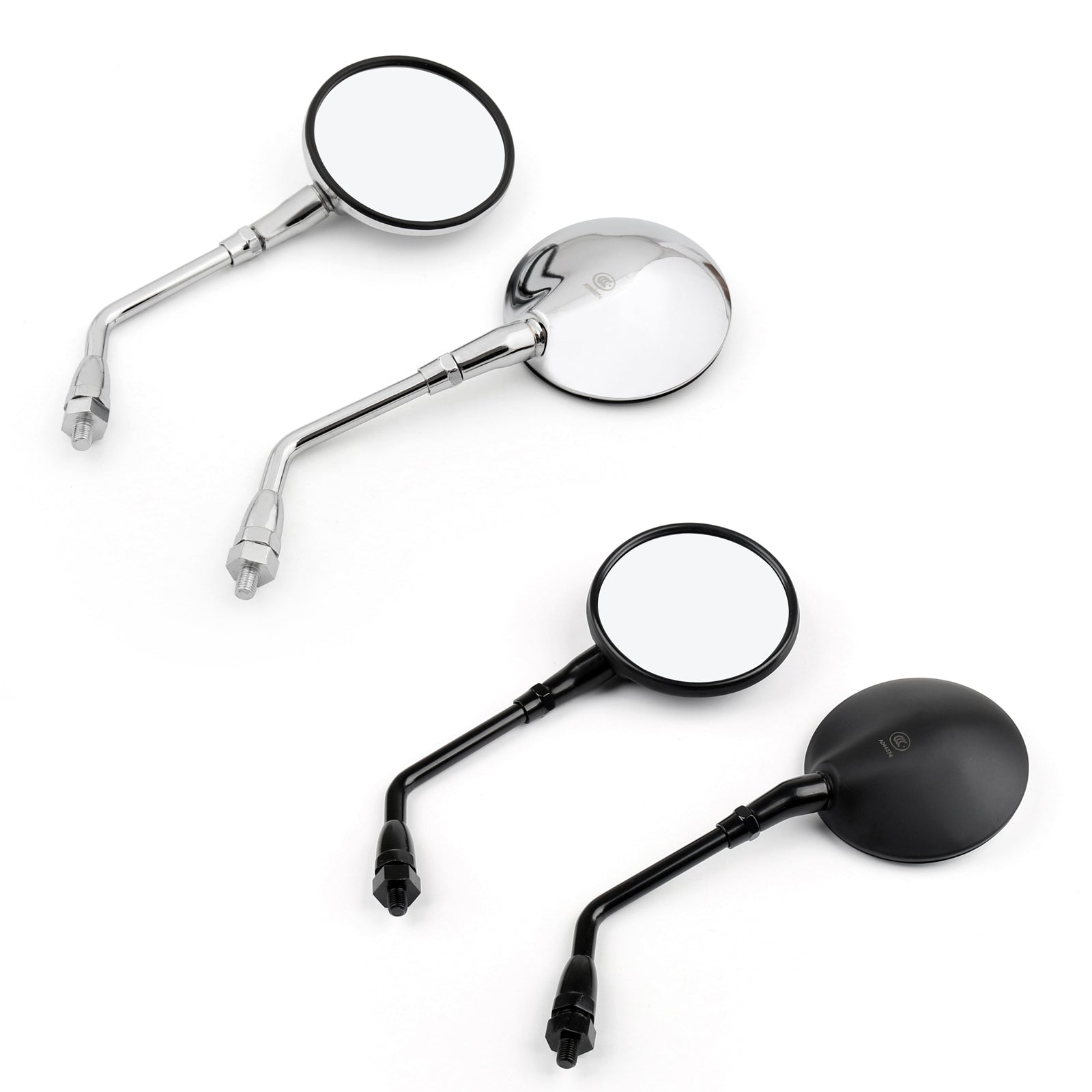 1 Pair Motorcycle Rearview Side Mirrors For Honda CB400SS VT750 CBF500