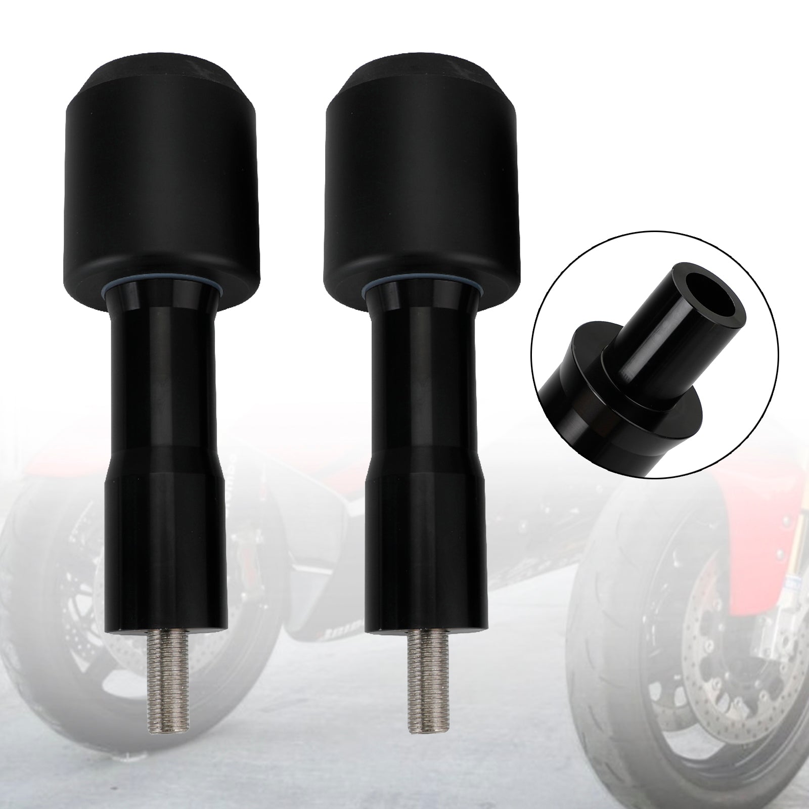 Crash Bobbins Protector Sliders Aluminum Black Fit For Yamaha Yzf-R7 Yzf R7 2021