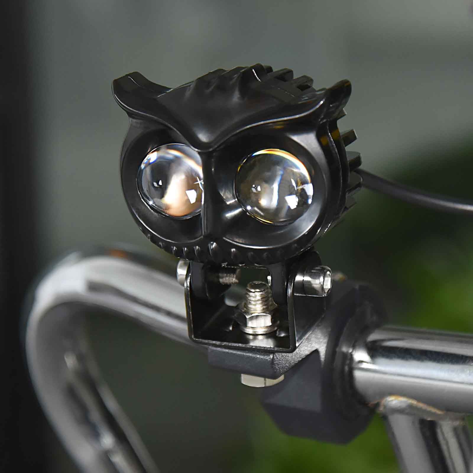 Led Electric Motobike Scooter Light Ultra Bright Waterproof Headlight Owl Motor Generic