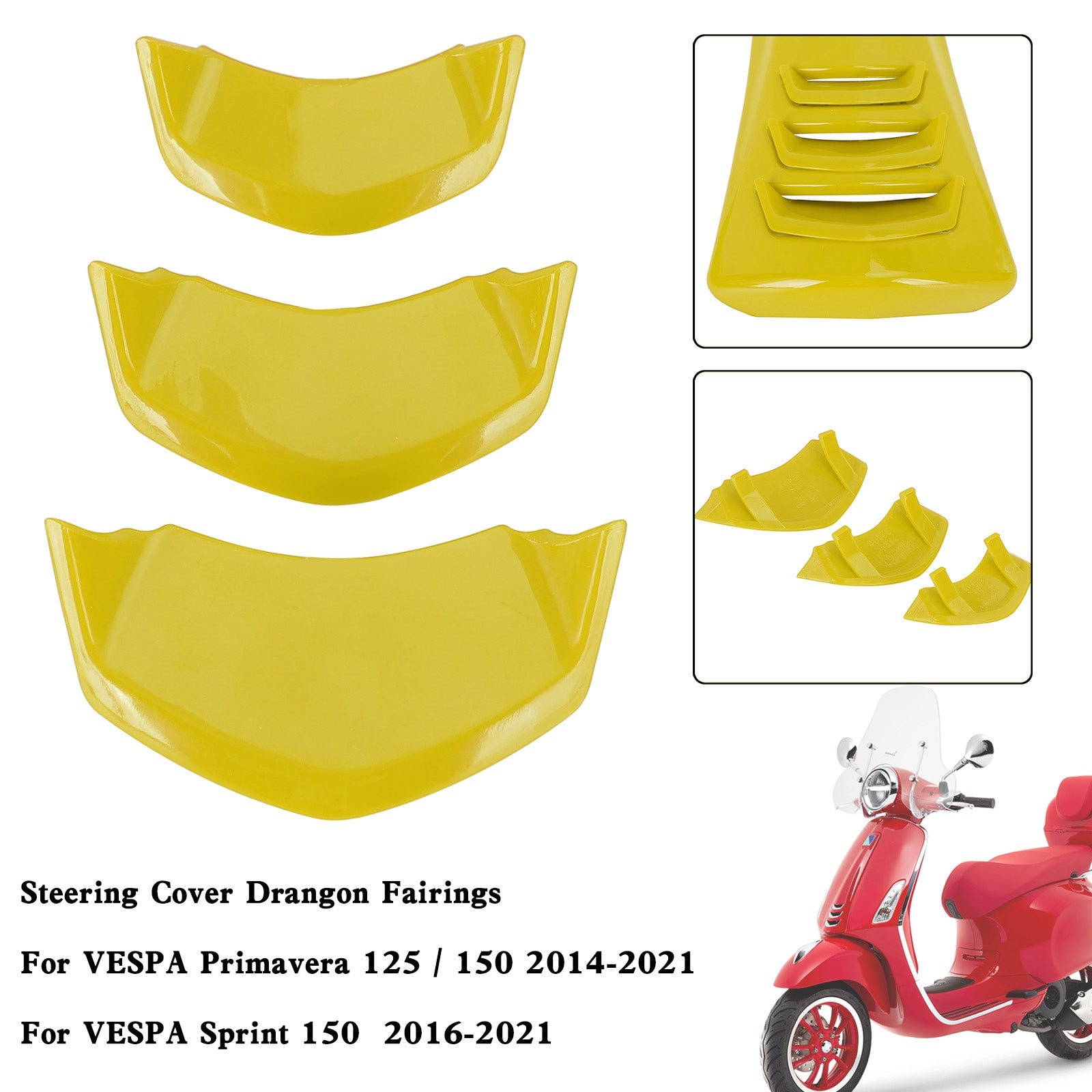 Front Decorative Horn Cover For VESPA Sprint Primavera 125/150 2014-2021