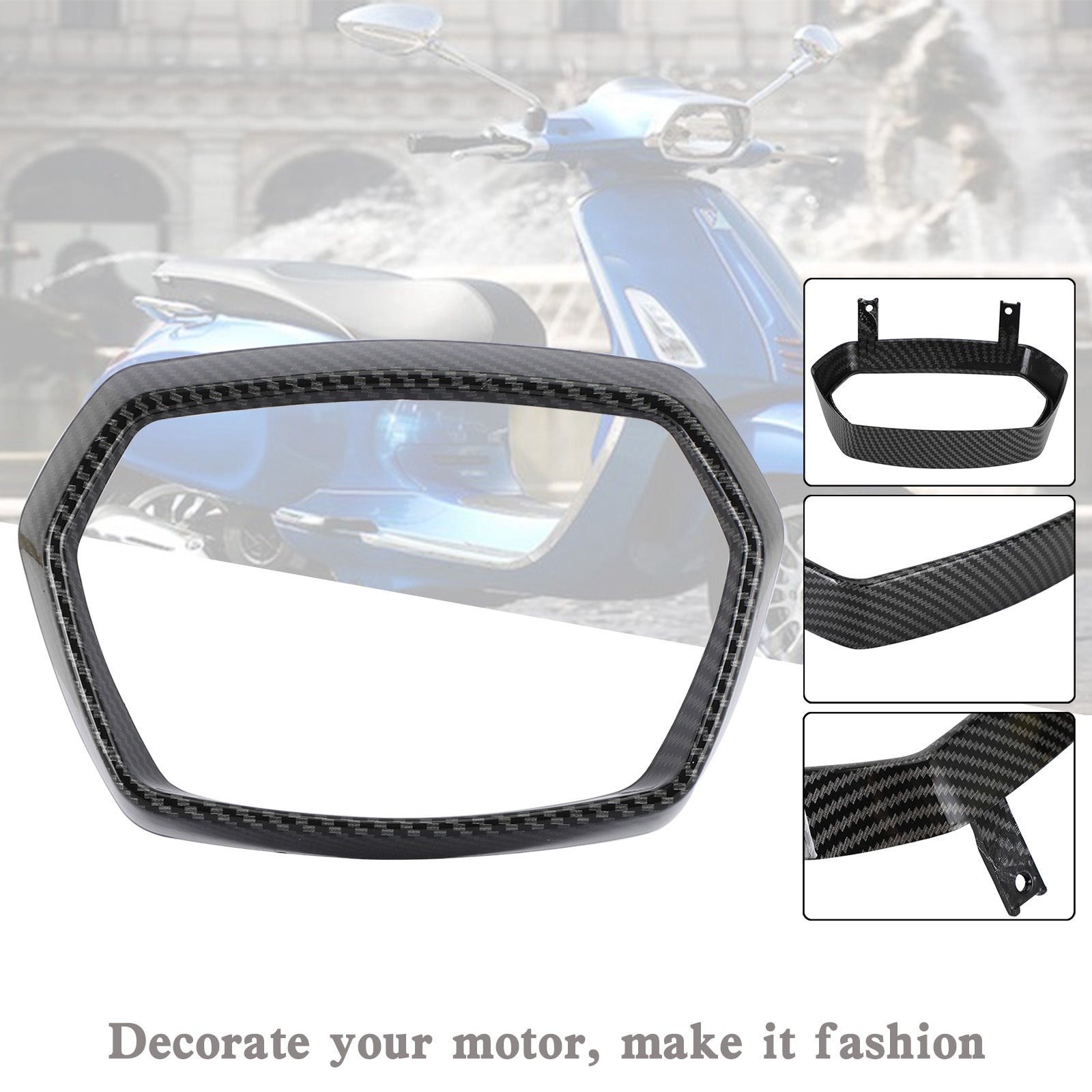 Headlight Bezel Trim Rim Cap Guard Cover For vespa Sprint 150 2016-2022