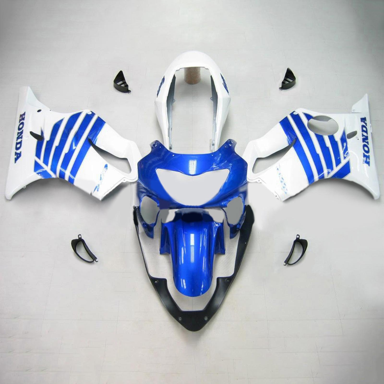 Amotopart Honda CBR600F4 1999-2000 Blue&White Style2 Fairing Kit