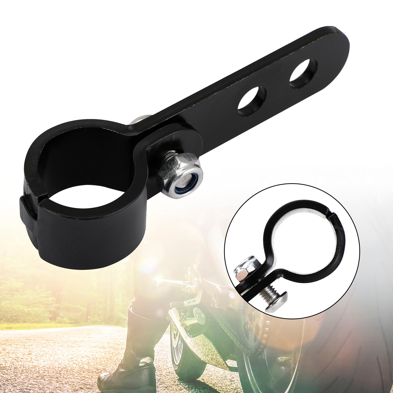 Motorcycle Foot Side Stand Assistant CNC 20-23mm Kickstand Motorbike S