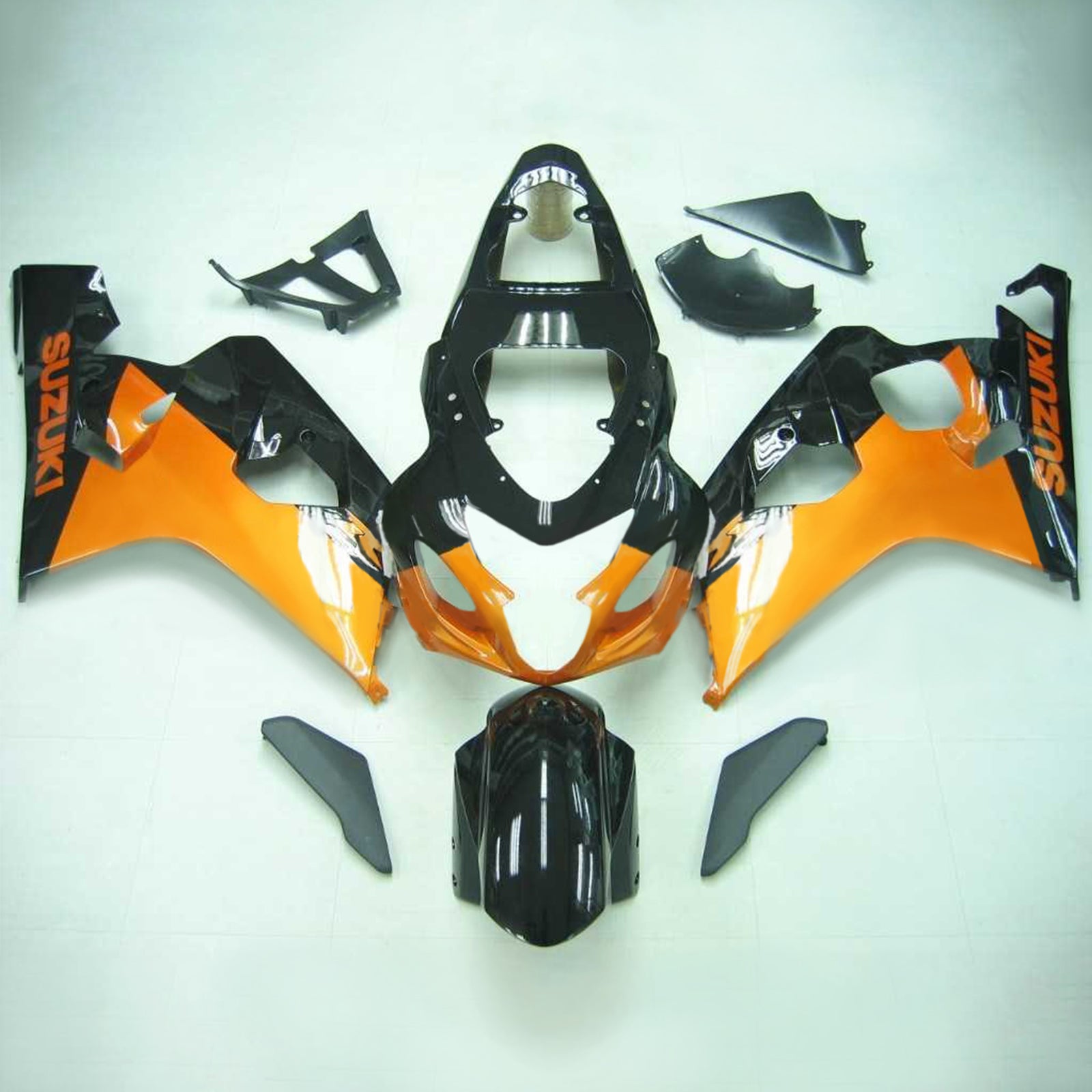 Amotopart Suzuki 2004-2005 GSXR 600/750 Orange Black Fairing Kit
