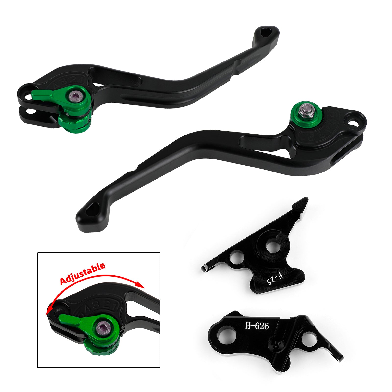 Nueva palanca de freno de embrague corta adecuada para Honda GROM CBR250R CBR300R CBR500R