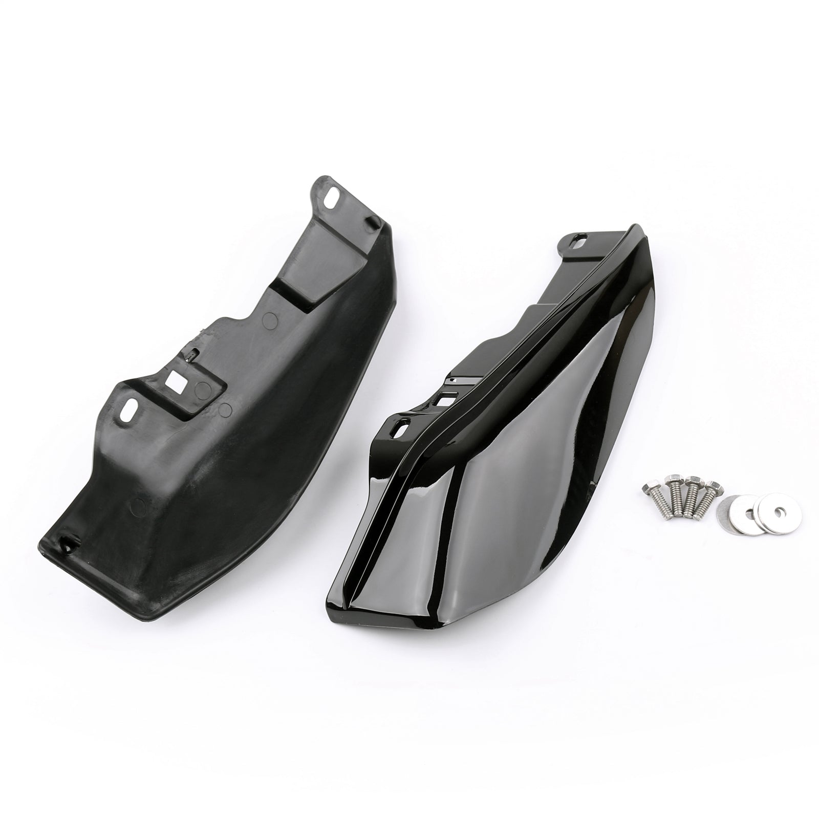 Black Mid-Frame Air Heat Deflector Trim Shield For Harley Touring Street Glide Generic