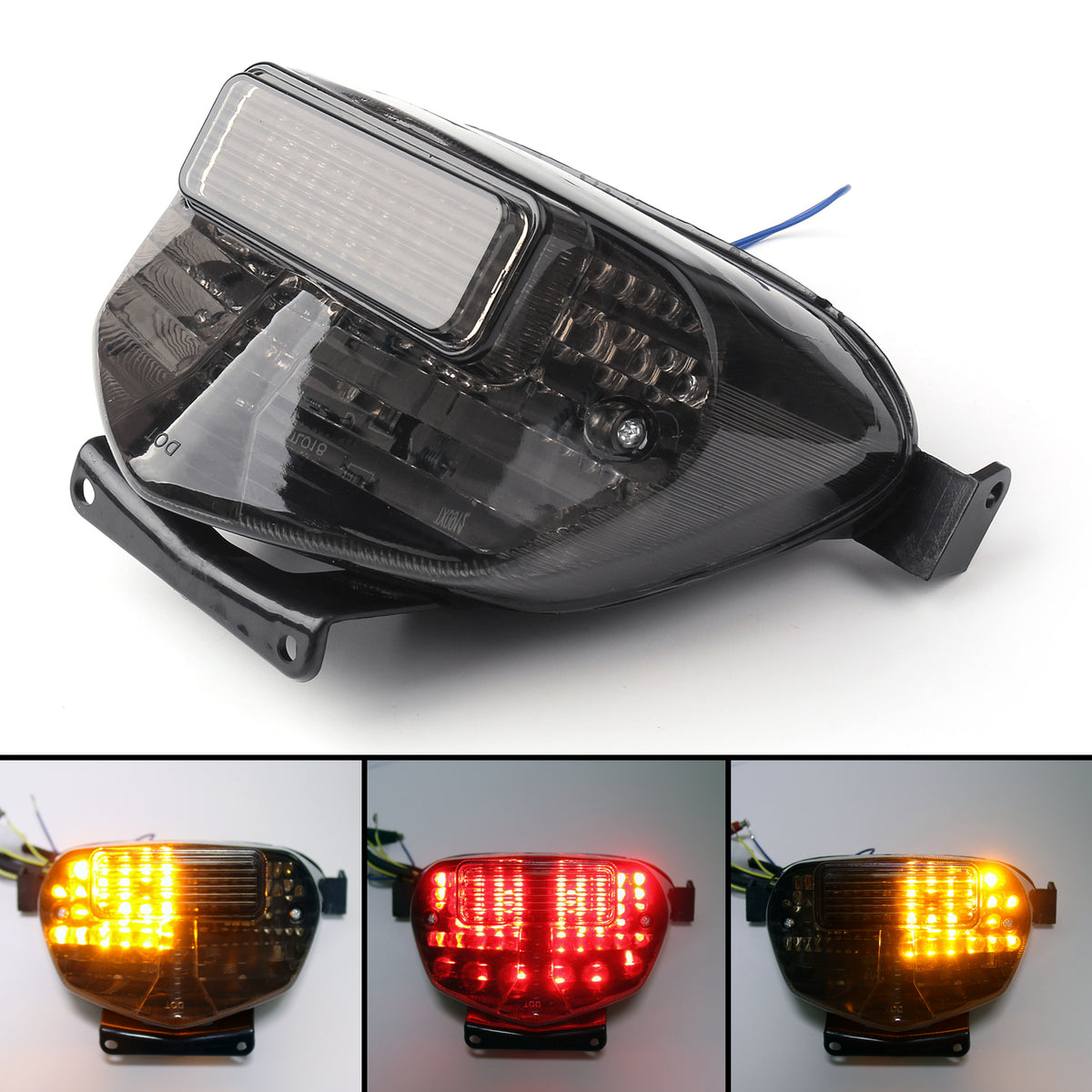 Integrierte LED-Rücklicht-Blinker für Suzuki GSXR 600/750 00-03 1000 Smoke Generic