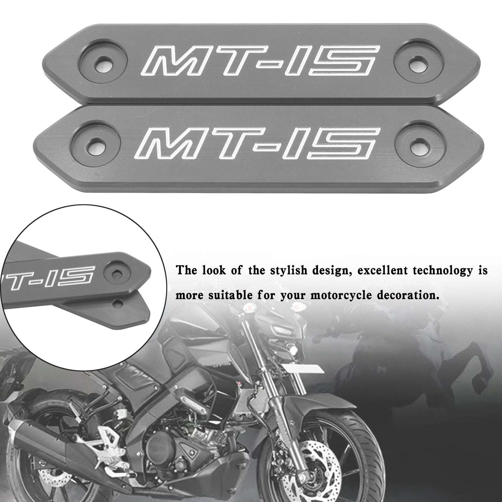 Aluminiumlegierungs-Zubehör-Karosserieabdeckung für Yamaha MT 15 MT-15 MT15 2018–2020