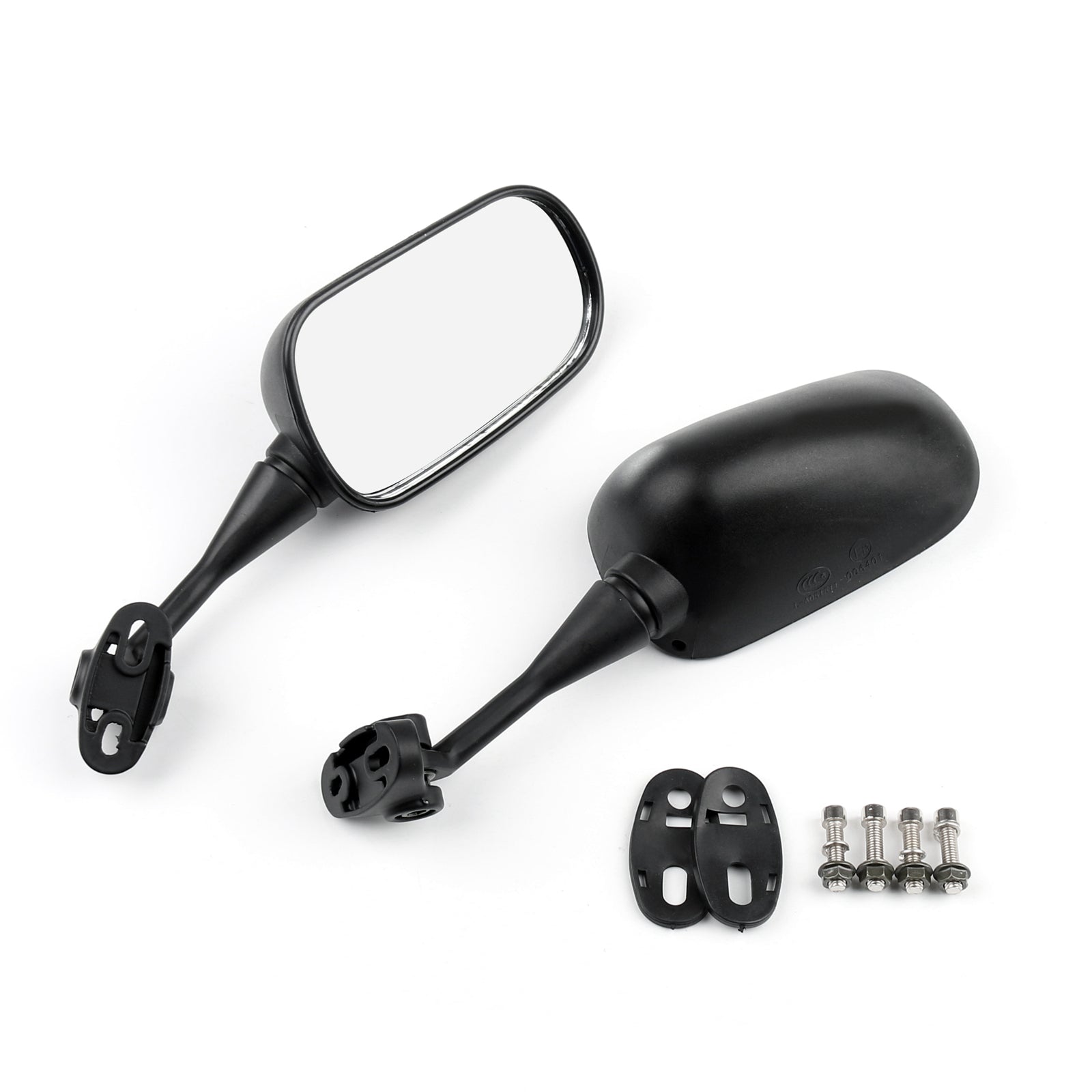 Pair Motorcycle Rear view Mirrors For Honda VTR1000 98-06 CBR600 CBR600F4i 01-07 Generic