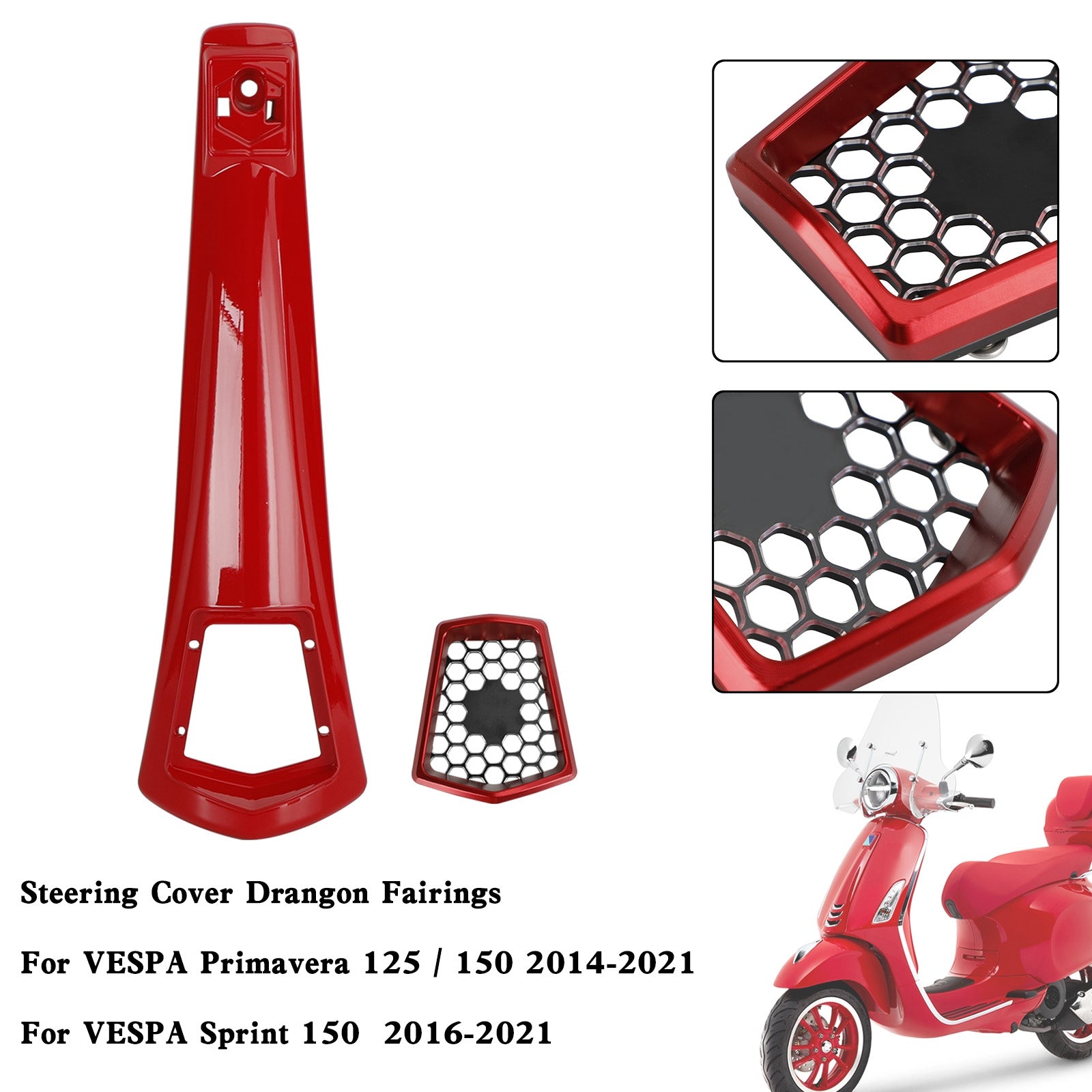 Steering Horn Cover fairing For VESPA Sprint Primavera 125/150 2014-2021