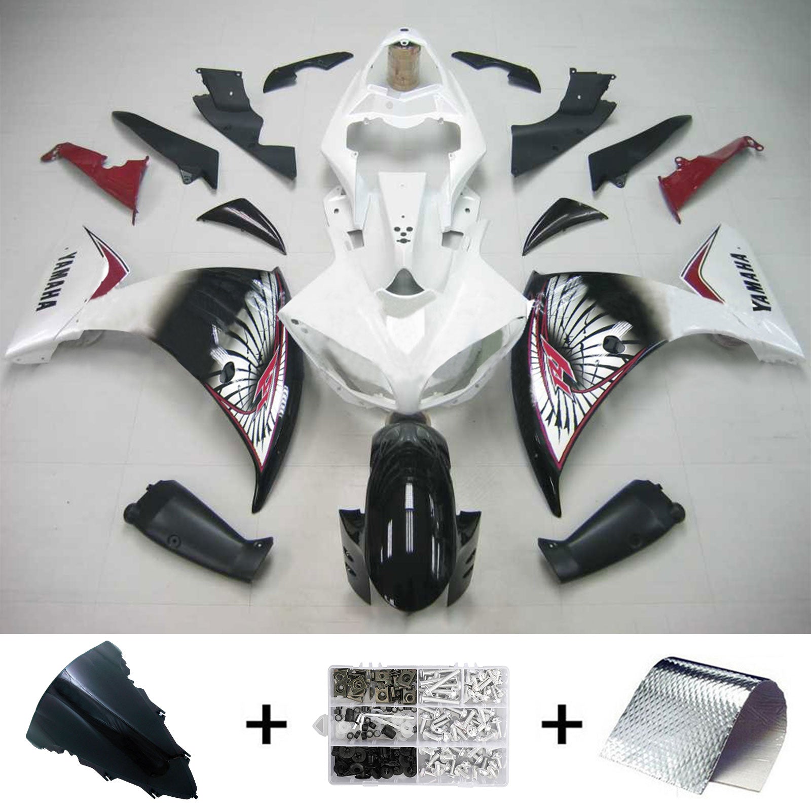 Amotopart Yamaha 2009-2011 YZF 1000 R1 Fairing Kit