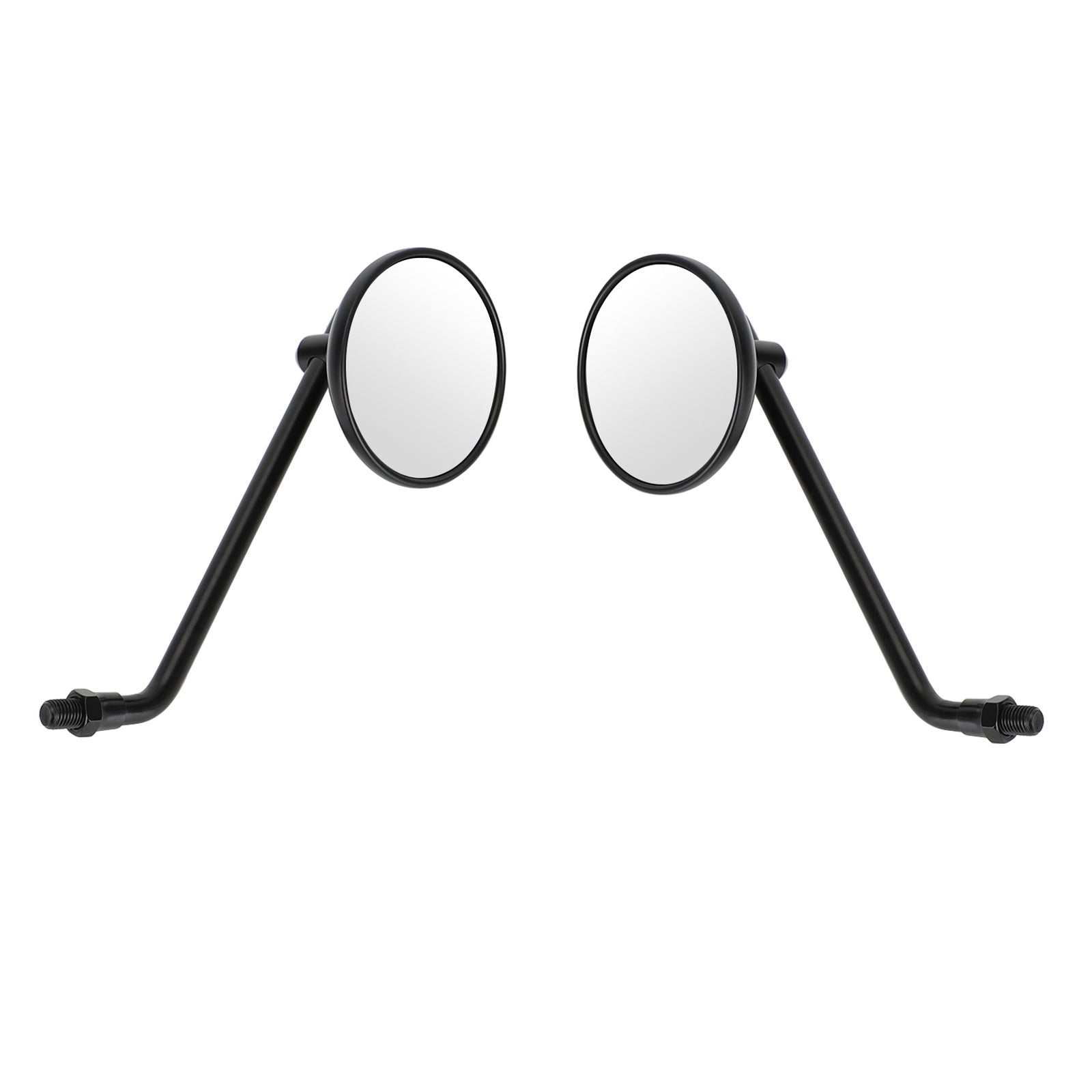Schwarzer Spiegel im klassischen Stil rechts und links 10 mm rechts für Honda CB Shadow Cruiser Generic