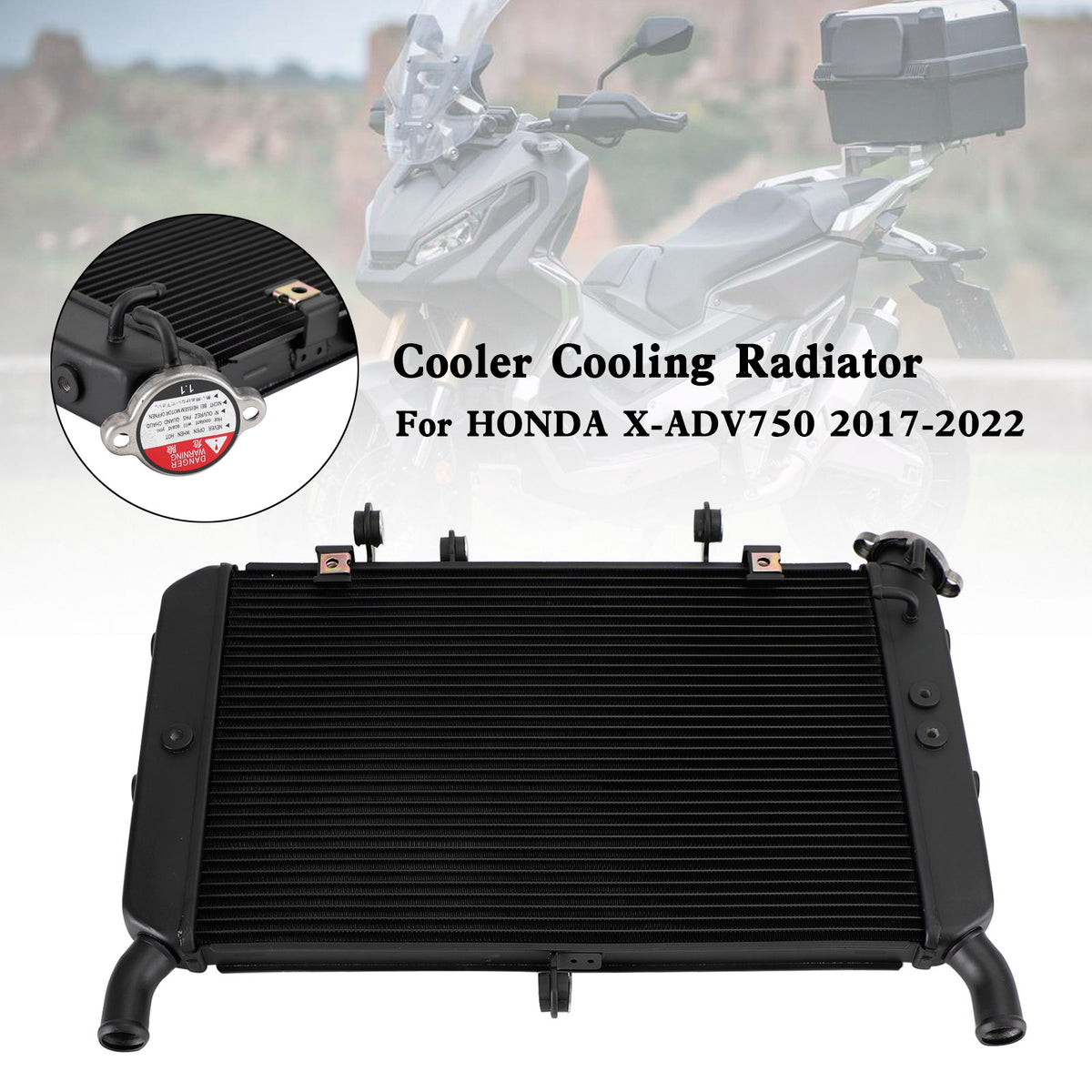 Acqua di raffreddamento del dispositivo di raffreddamento del radiatore per Honda X-ADV 750 XADV 2017-2022