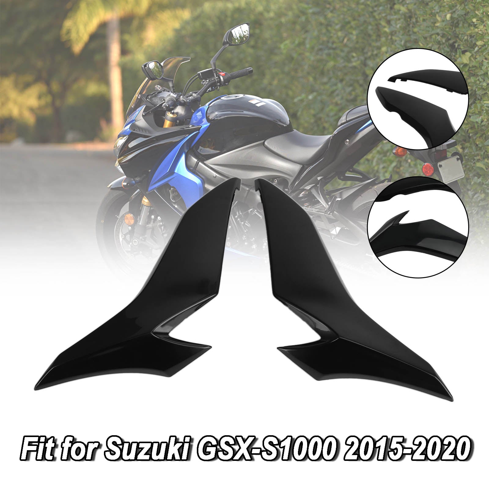 Unlackierte ABS-Kühlerabdeckungsrahmenverkleidung für Suzuki GSX-S 1000 2015–2020