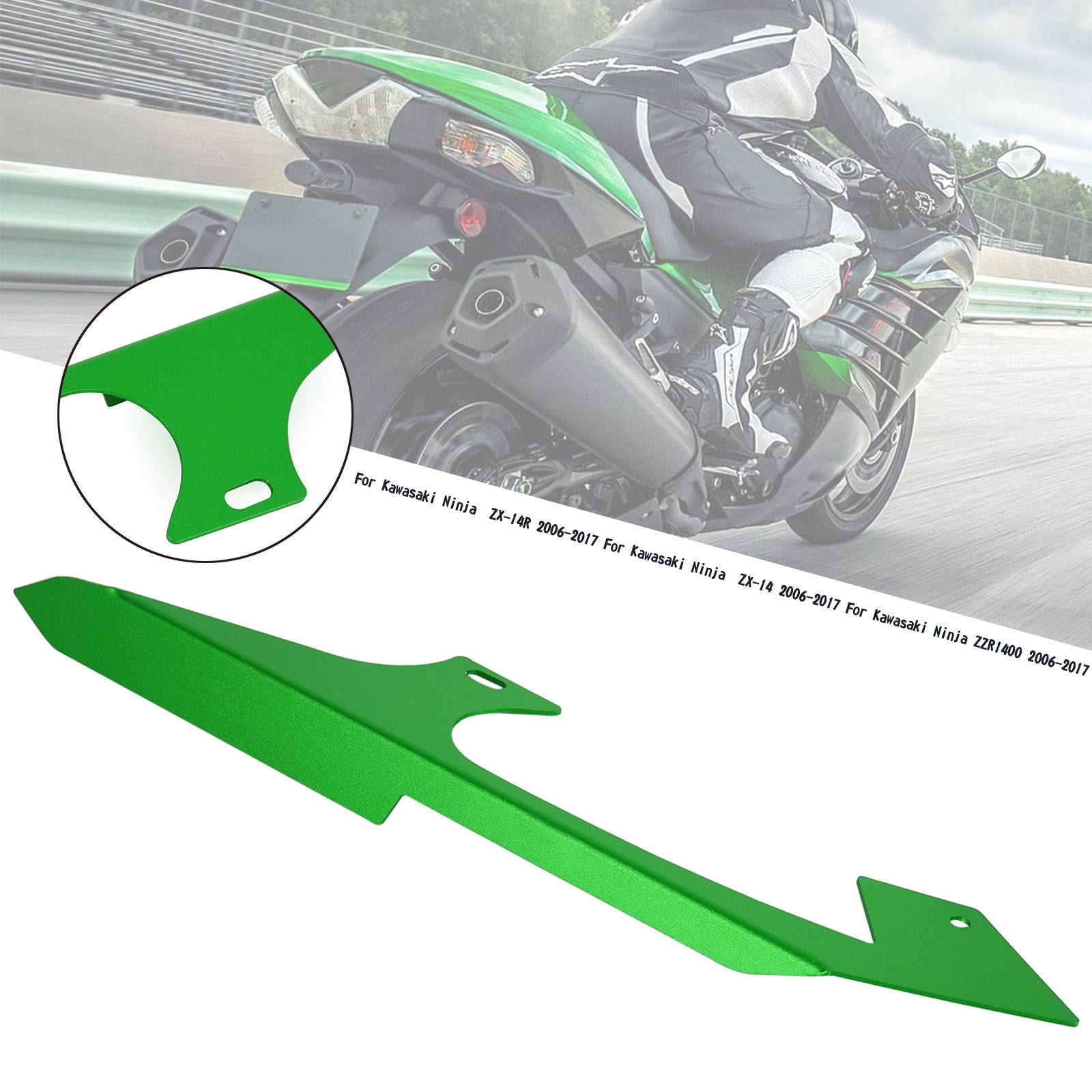 Kettenrad-Kettenschutzabdeckung für Kawasaki Ninja ZZR1400 ZX14 ZX14R 2006–2017