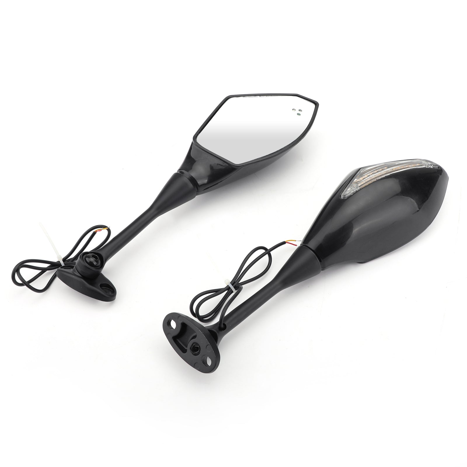 Rear View Mirrors w/ LED Turn Signals For Honda CBR600RR 03-14 CBR1000RR 04-07