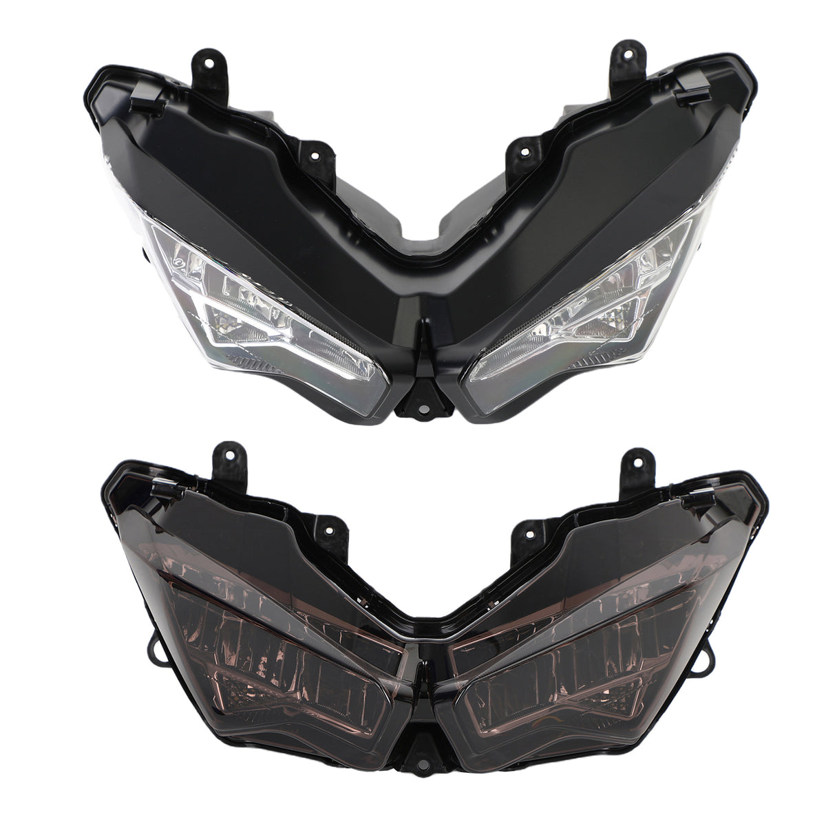 Headlight Guard Protector Cover Haddlamp Kit For Kawasaki Ninja 400 18-21 Smoke