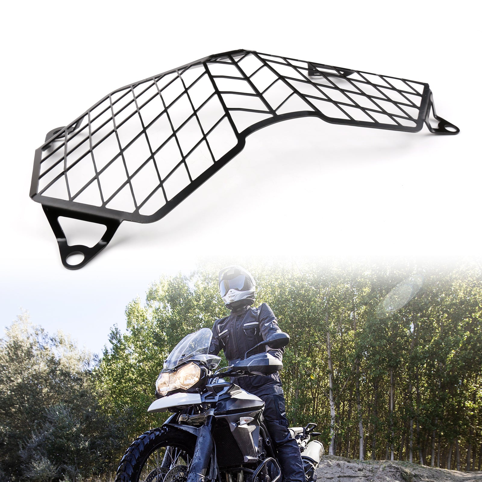 Headlight Guard Protector Grill Cover For EXPLORER 1200 12-17 Tiger 800 10-17