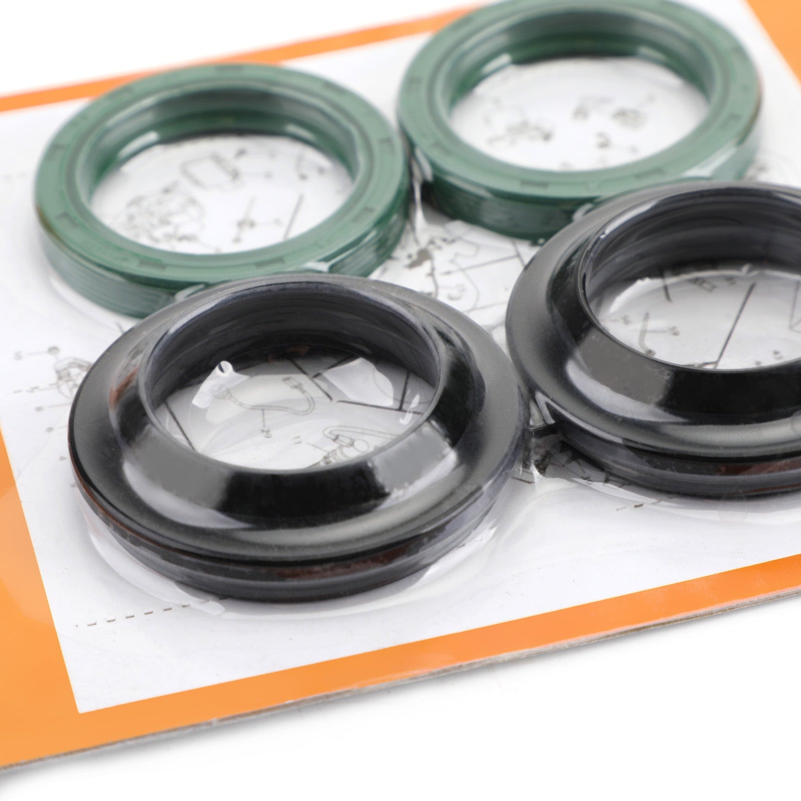 80-81 Suzuki PE400  Fork Oil Seal Wiper Set