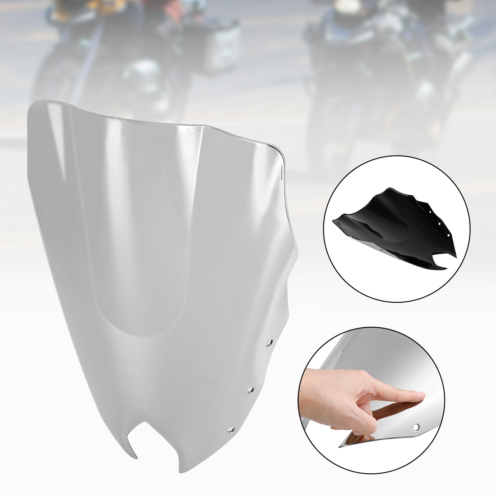 ABS Motorcycle Windshield WindScreen fit for Yamaha FZ6R FZ-6R FZS600 2009-2015